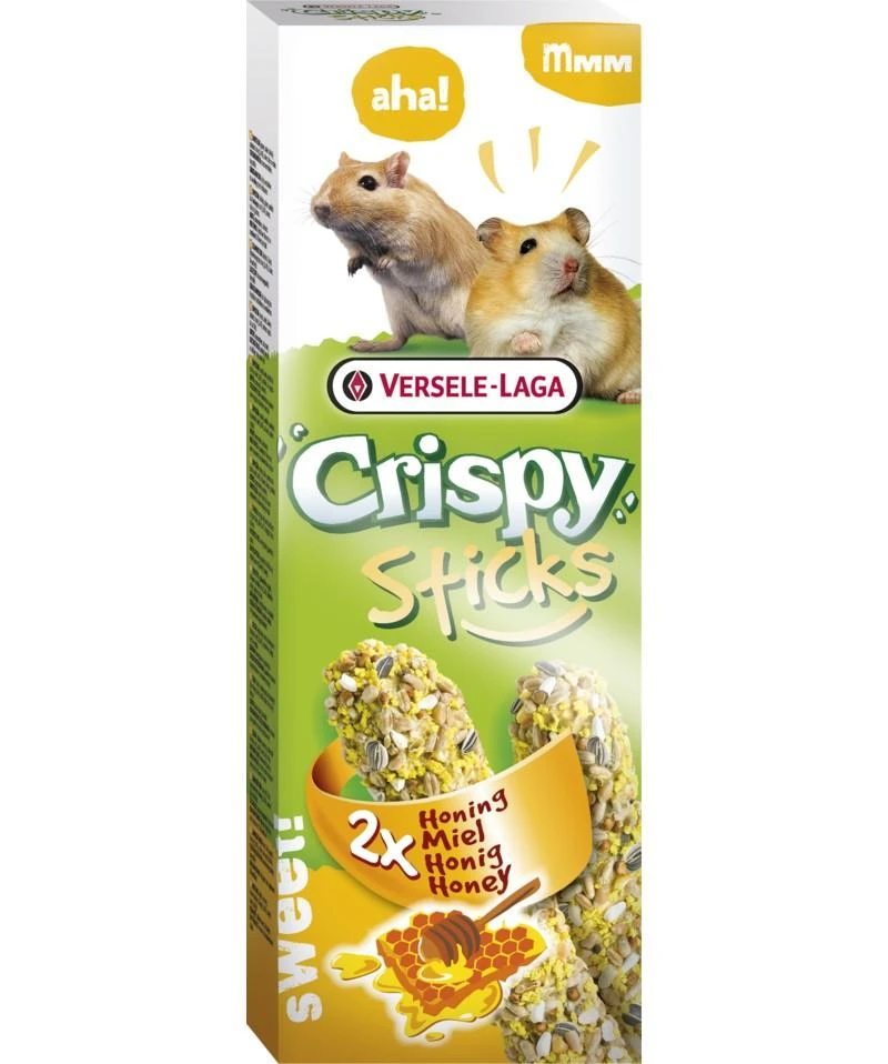 Versele Laga Bfb Plus Kft Crispy Sticks traškūs žiurkėnų ir žiurkių gardėsiai, su medumi 2 vnt