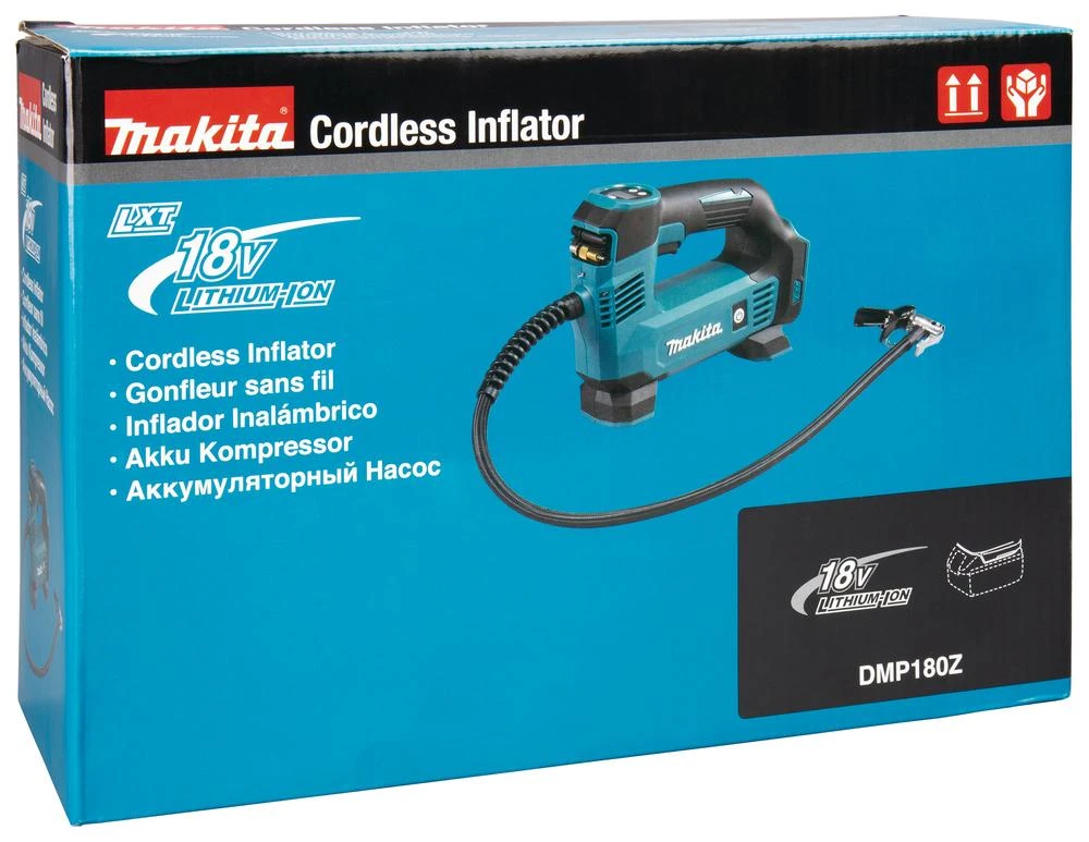 Makita DMP180Z Akumuliatorinis kompresorius 18V MAX, komplektuojama be akumuliatorių ir kroviklio!