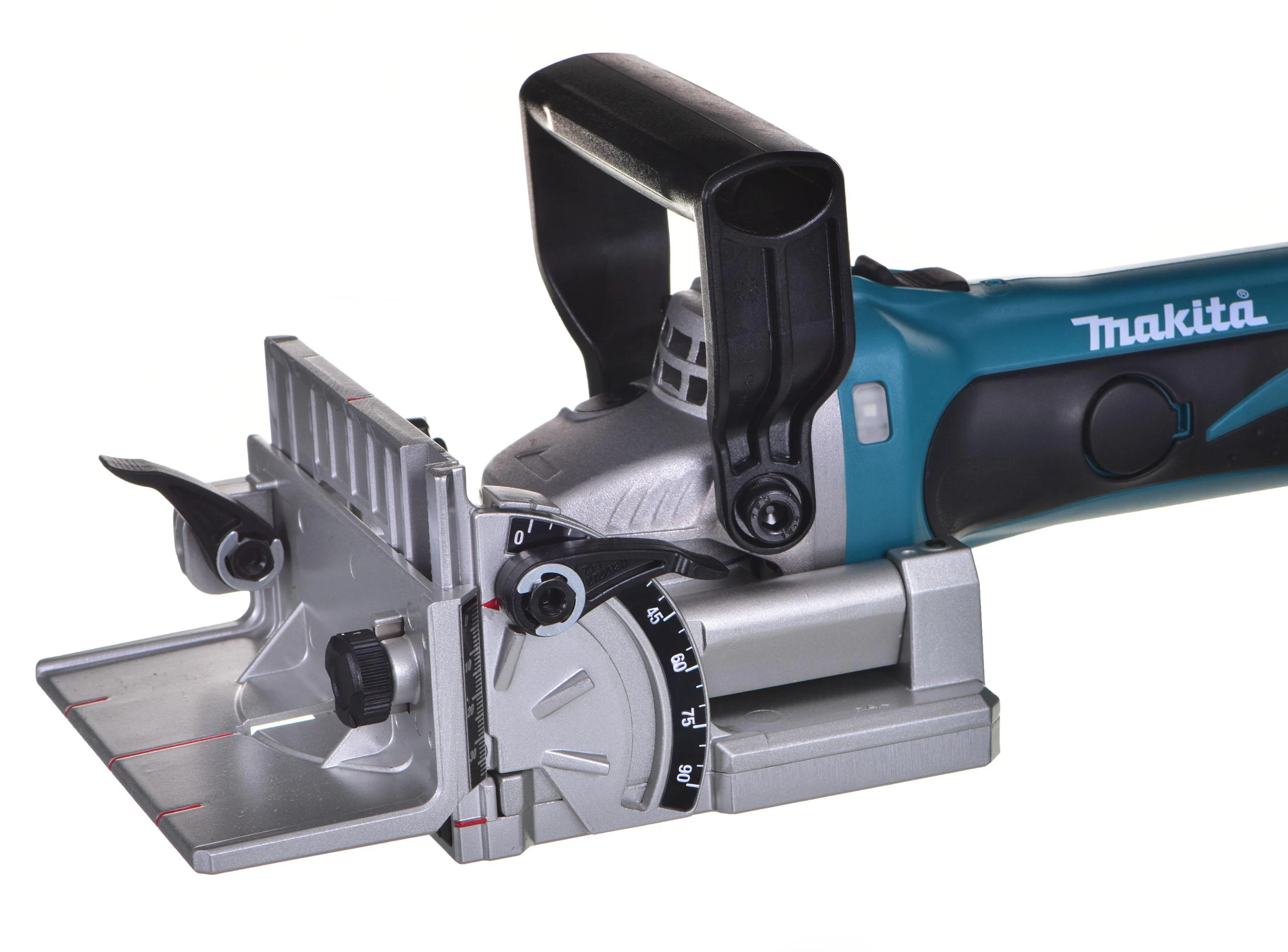 Akumuliatorinė sujungimų freza Makita DPJ180Z, 18 V Li-ion, Be akumuliatorių ir kroviklio