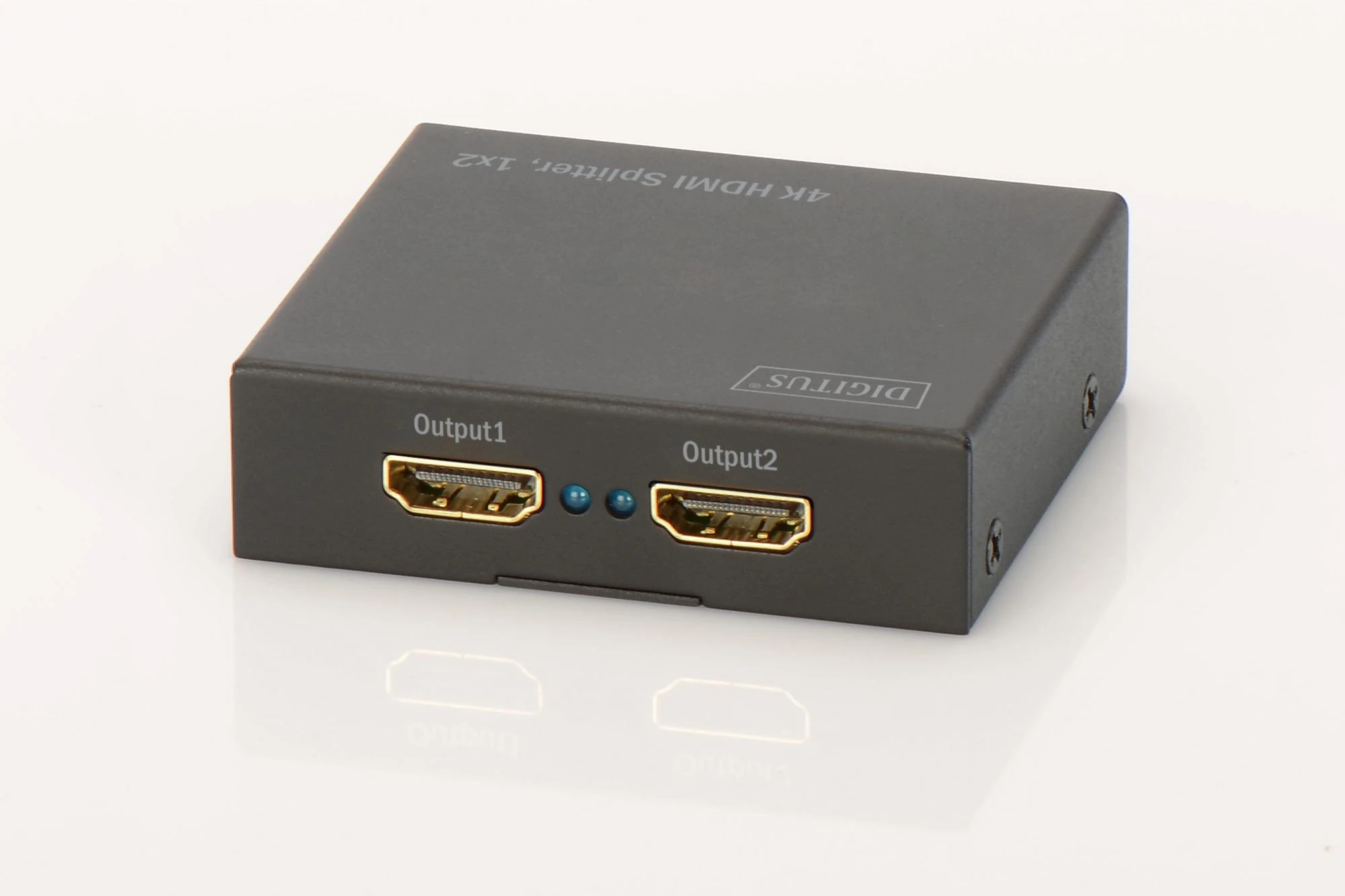 Šakotuvas Assmann Electronic Digitus DIGISTUS 4K HDMI Splitter 1x2 unterstuetzt 4K2K 3D Video Format Farbe juodas