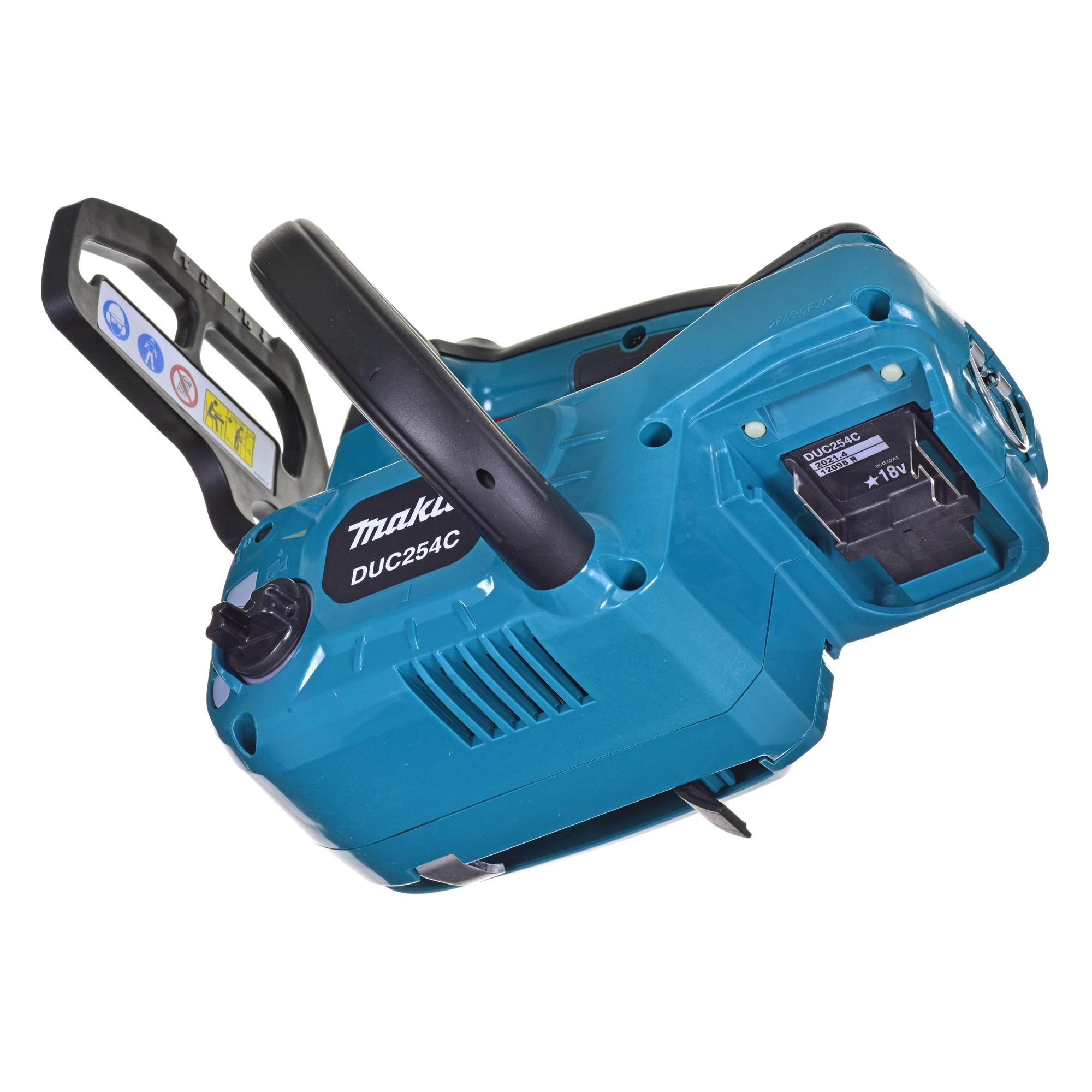 Makita DUC254CZ Akumuliatorinis grandininis pjūklas, 18 V, BL variklis, 250 mm (drožimo juosta), 24 m/s, be akumuliatoriaus ir krovikli