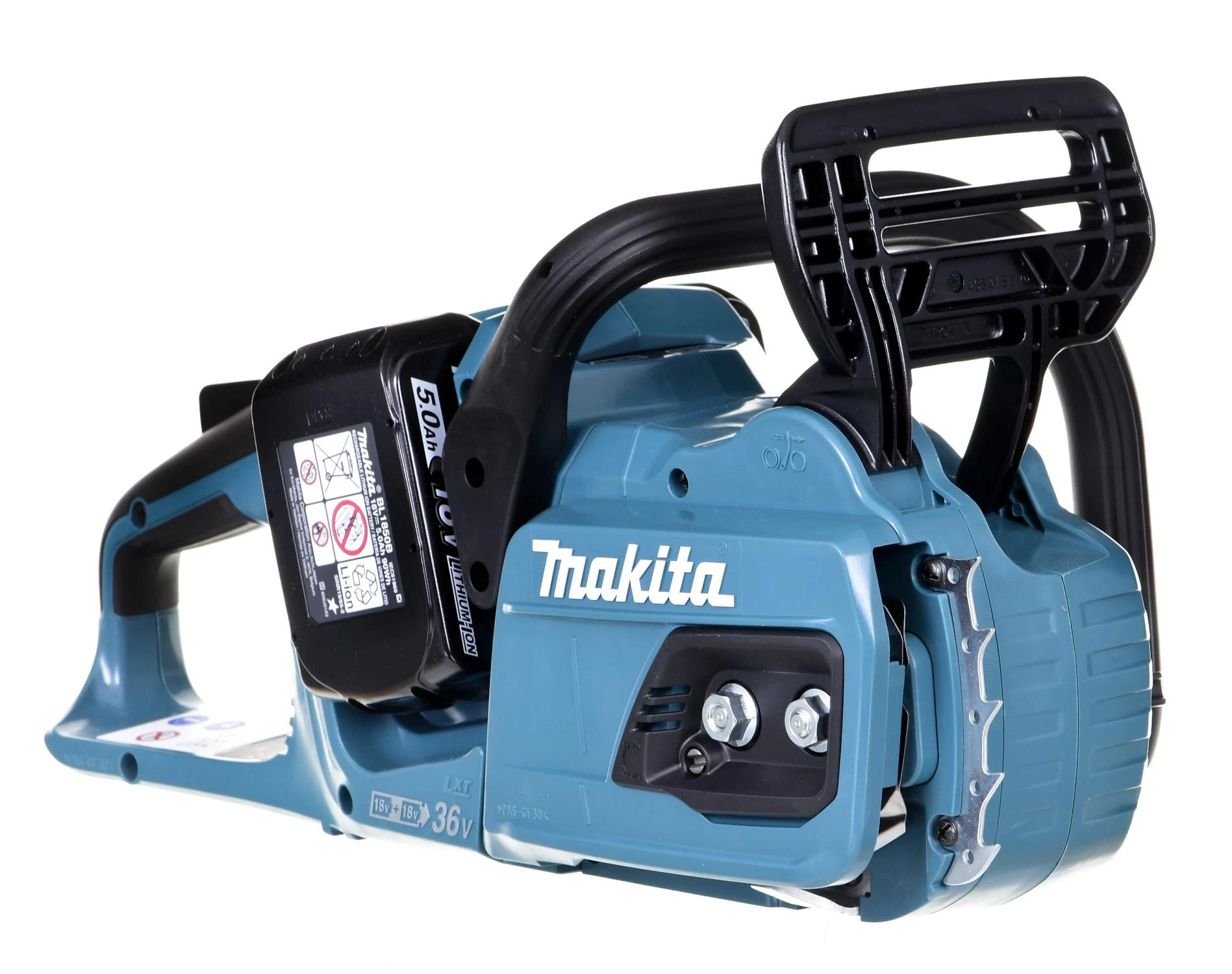 Grandininis pjūklas Makita DUC355PT2; 2x18 V; 2x5,0 Ah akum.; 35 cm juosta