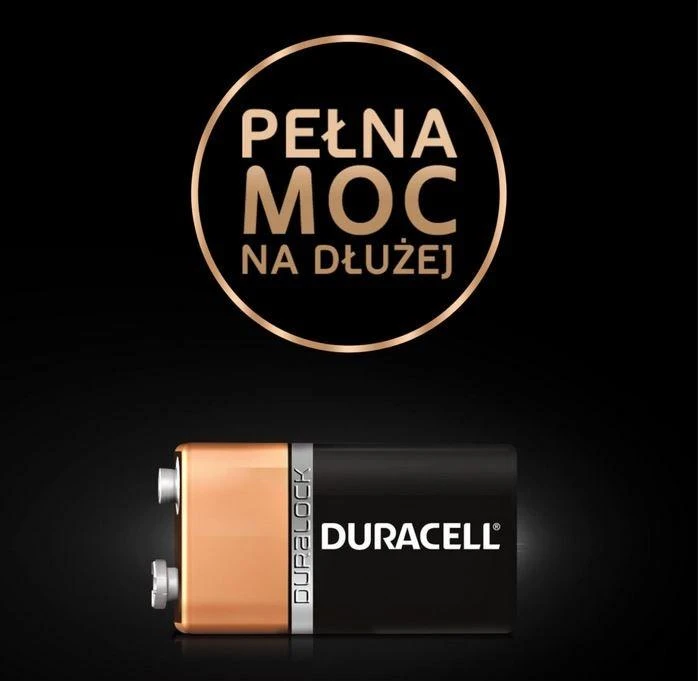 Baterijos DURACELL 9V, LR61, 1vnt