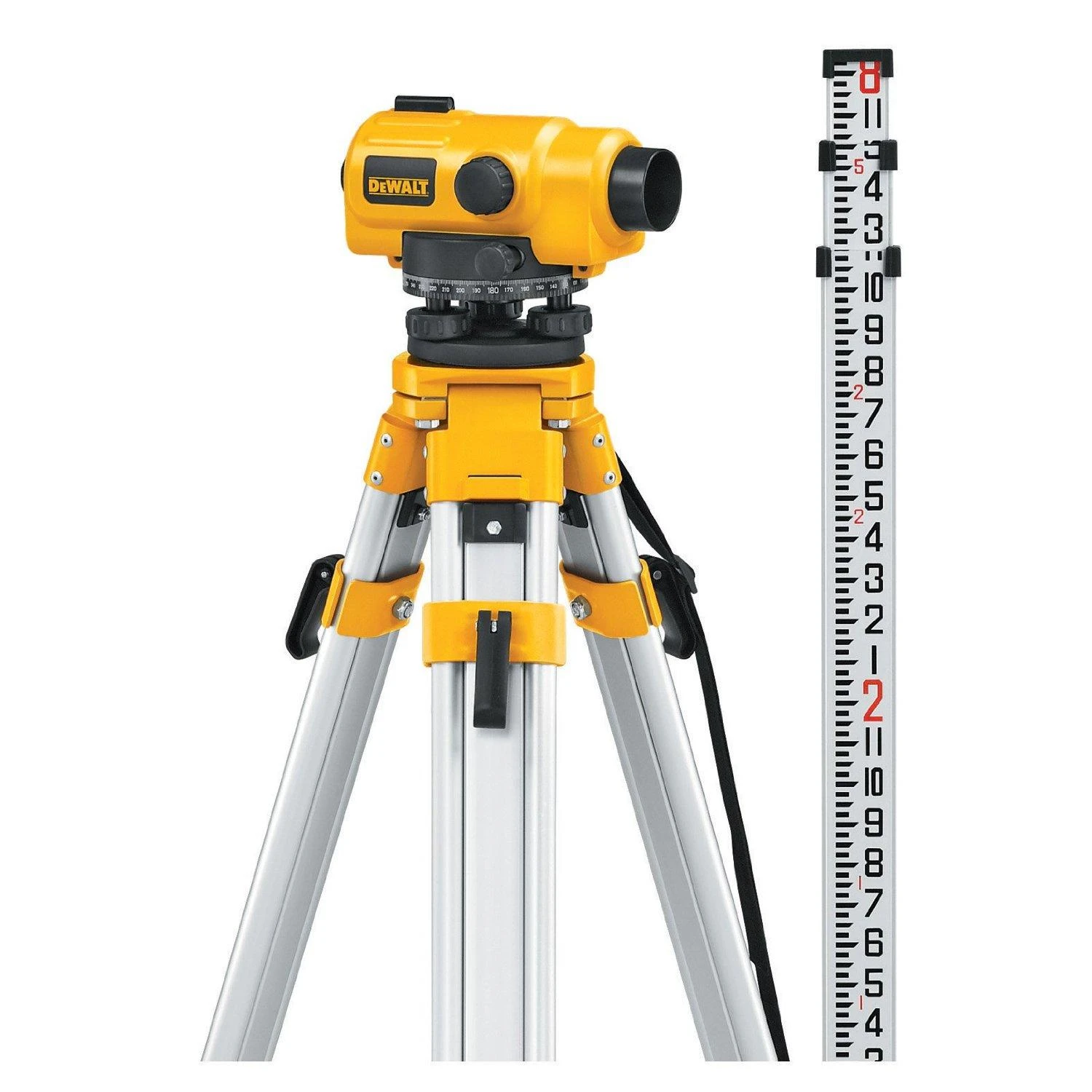 Optinis nivelyras DeWalt DW096PK-XJ + priedai