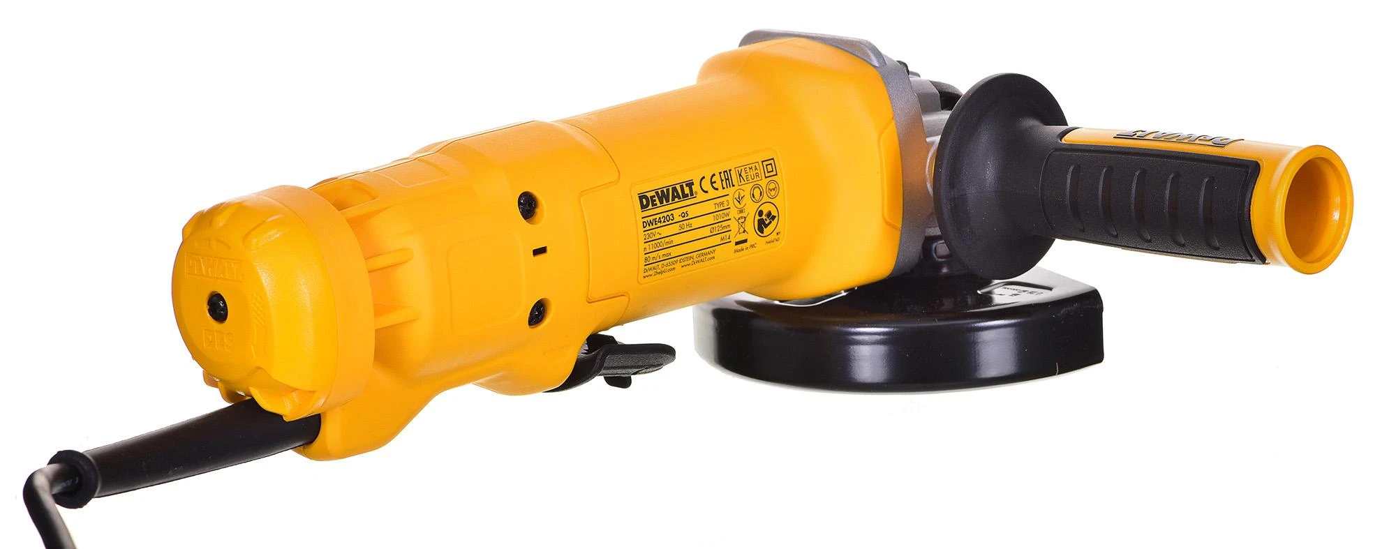 Kampinis šlifuoklis DeWalt DWE4203-QS