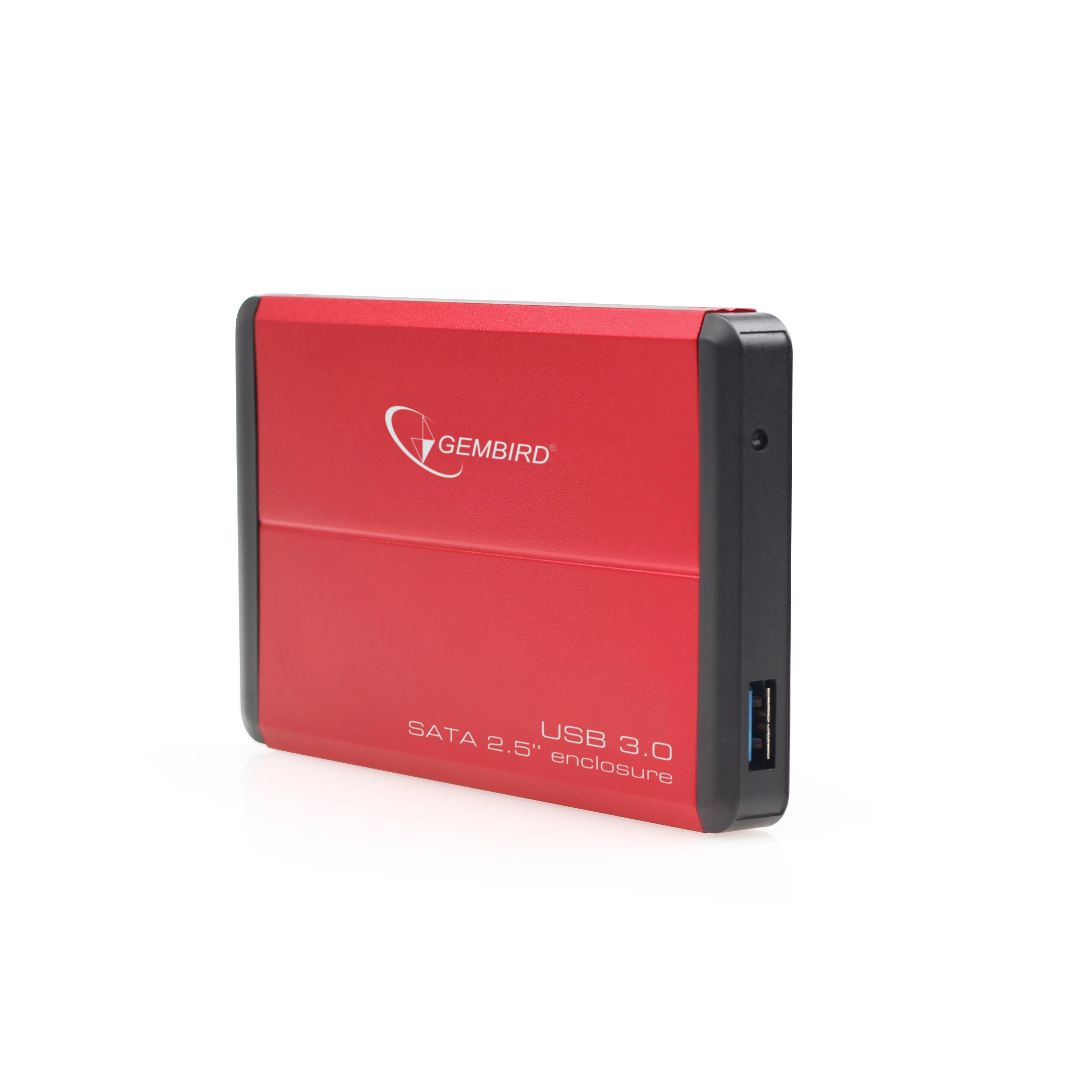 GEMBIRD EE2-U3S-2-R HDD/SSD enclosure for 2.5 SATA - USB 3.0 Aliuminio Raudona