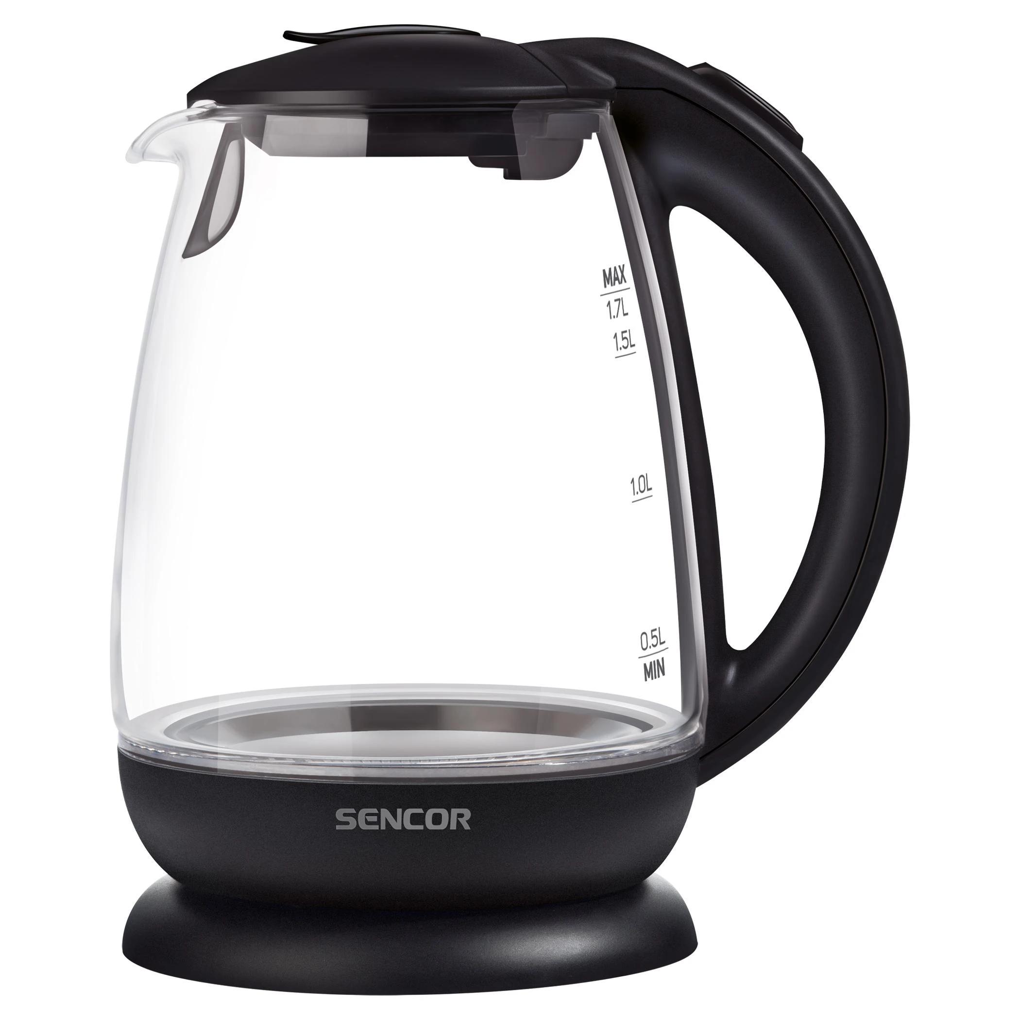 Sencor elektrinis stiklinis virdulys, stiklinis 1.7L 2200W, SWK 1785BK