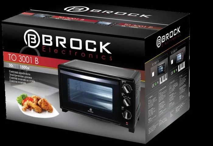 Elektrinė krosnelė KROSNELĖ EL BROCK TO 3001 B 30L 1500W