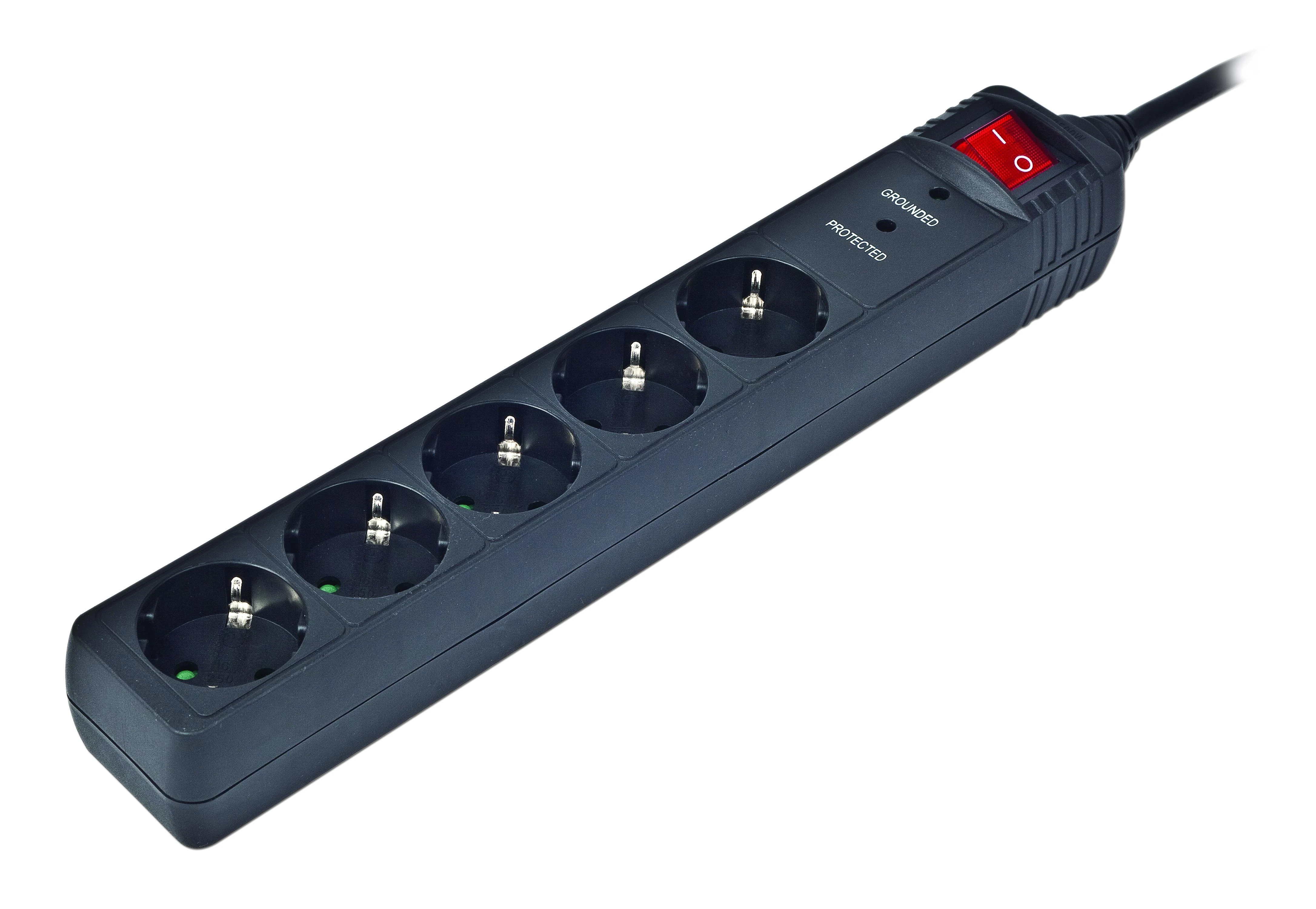 EnerGenie | Įtampos apsaugos filtras SPG5-C-5/ 1,5 m/ 5 lizdai/ Juoda
