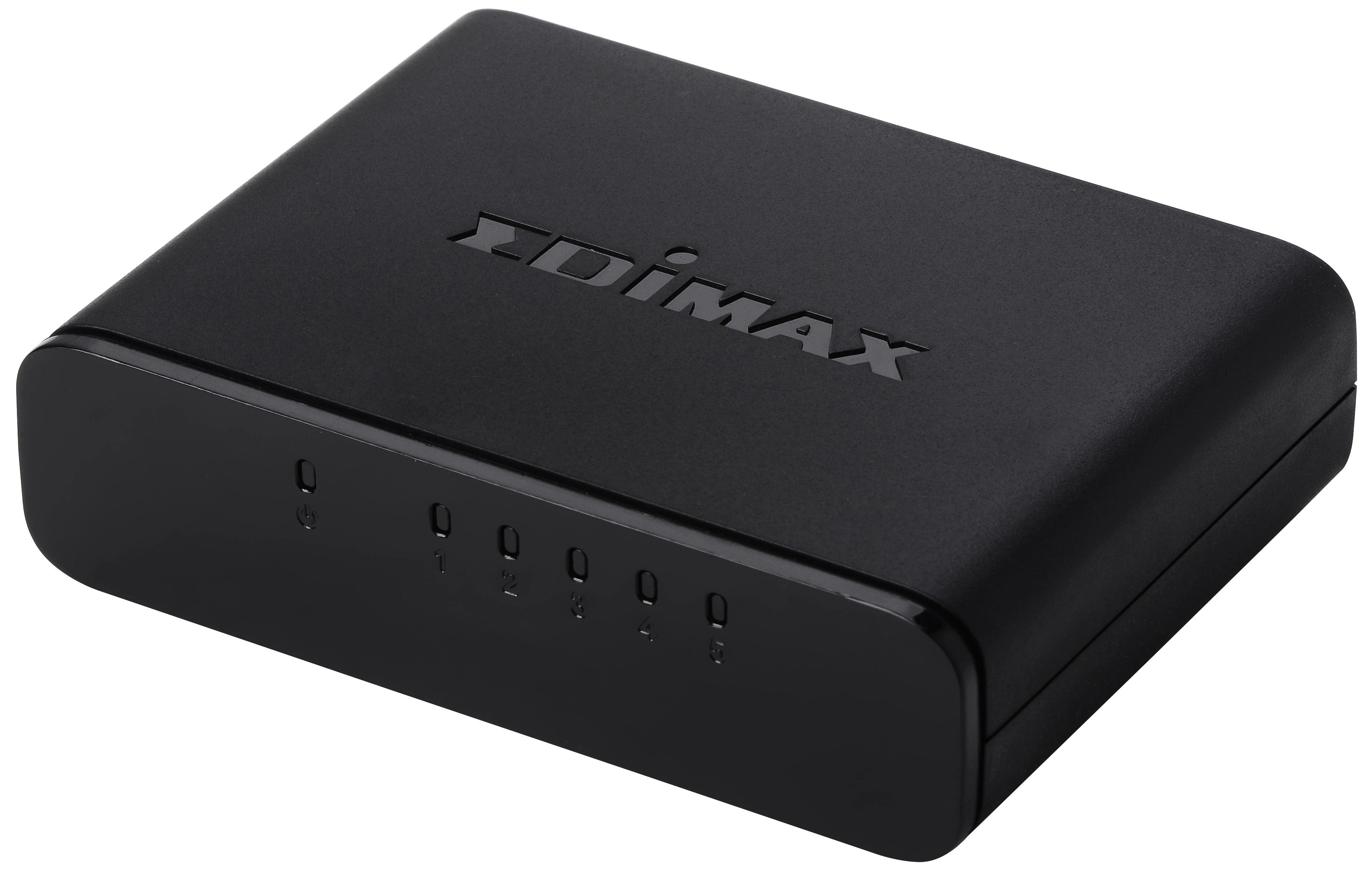 Šakotuvas Edimax Switch ES-3305P Nevaldomas, Stalinis, 10/100 Mbps (RJ-45) jungtys kiekis 5, Maitinimo tipas Vienvietis