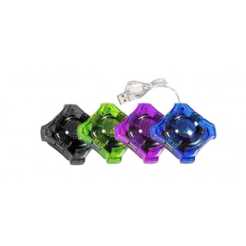 USB šakotuvas Esperanza Star EA150B (4x USB 2.0; mėlynas)