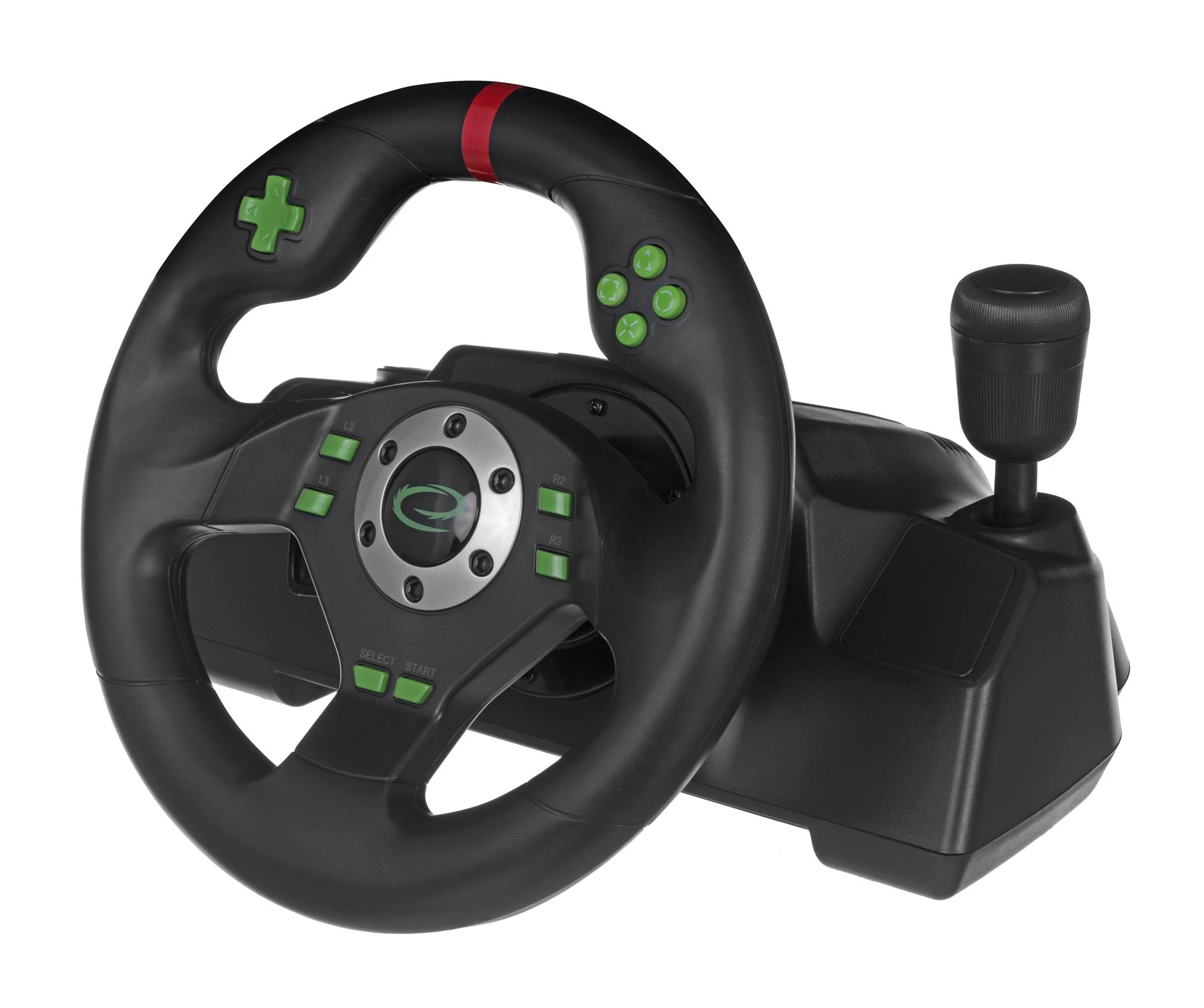 Žaidimų vairas su pedalais Esperanza Drift EGW101 PC/PS3 Juodas