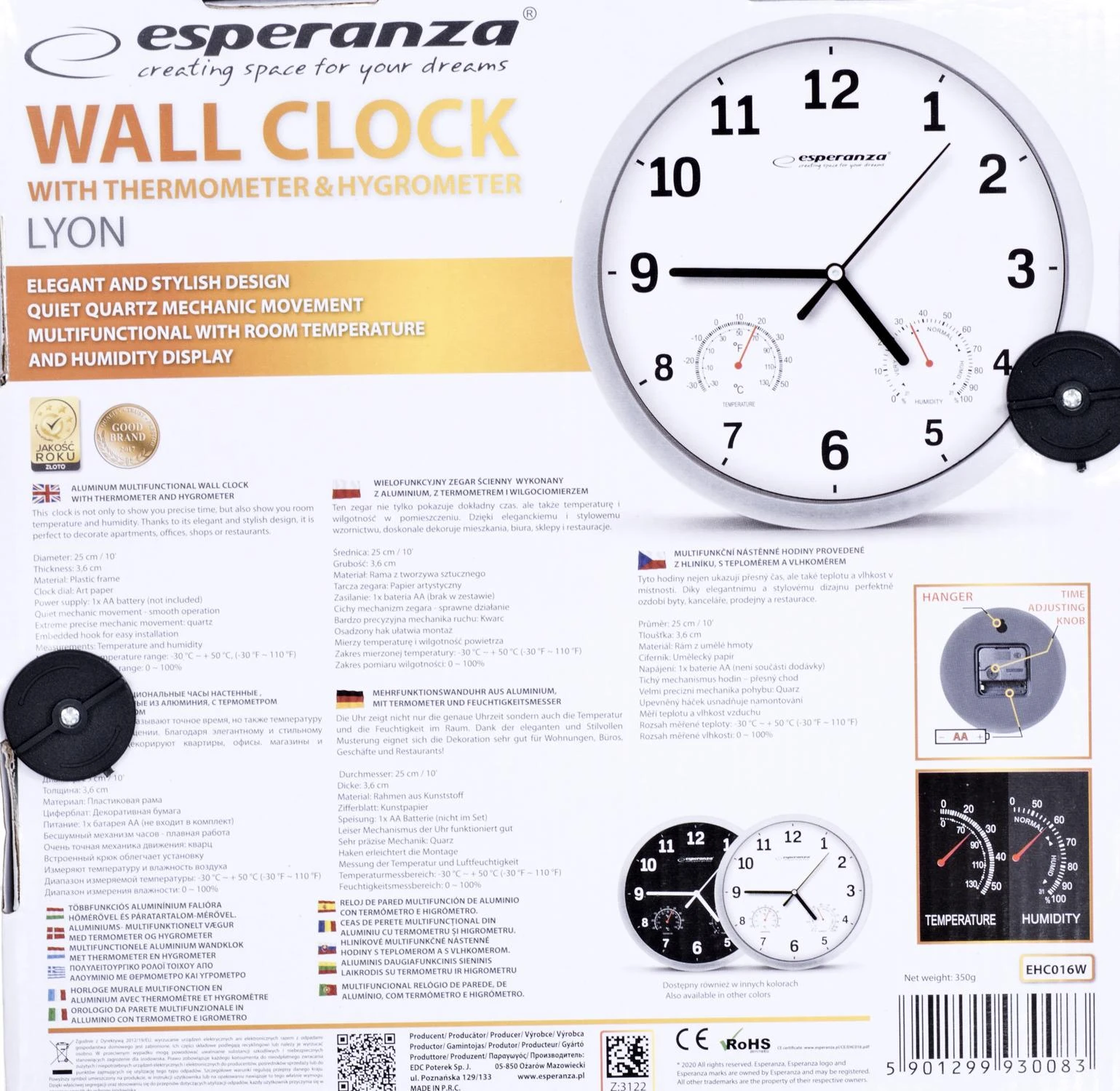 ESPERANZA EHC016K LYON - laikrodis
