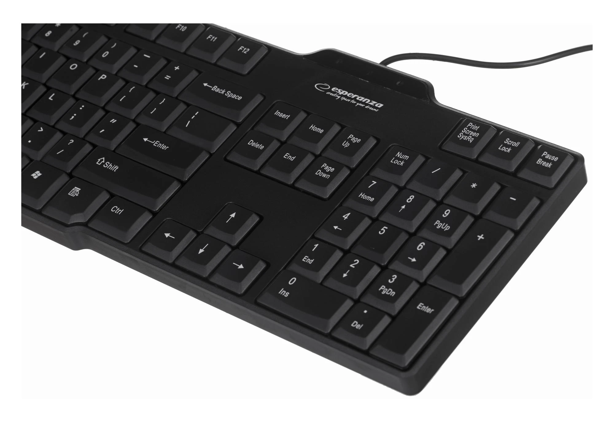 ESPERANZA EK116 – 5905784769288 BUFFALO klaviatūra, standartinė USB 104 klavišai