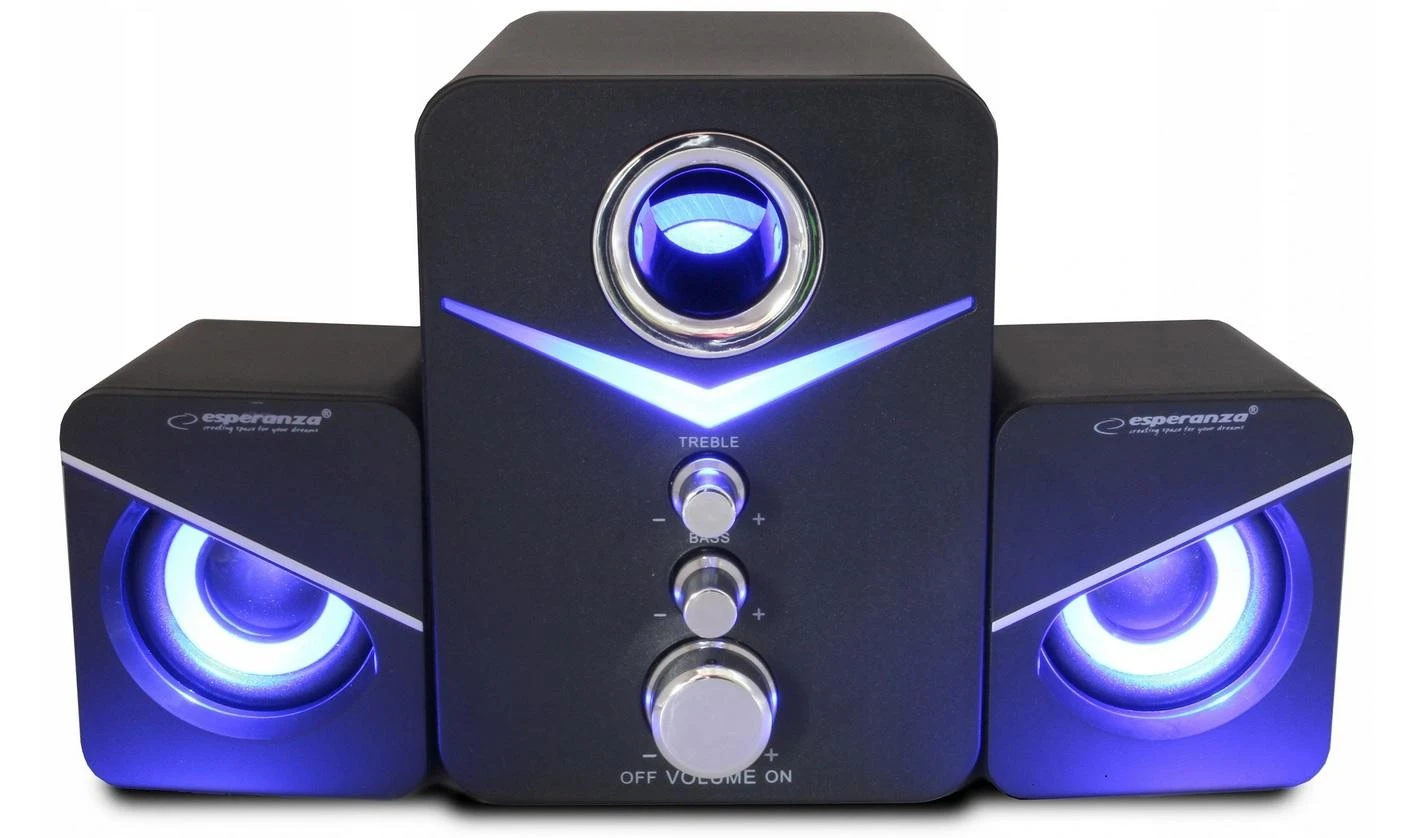 Kompiuterio kolonėlės Garso Sistema - Esperanza EP153 6W USB Balta