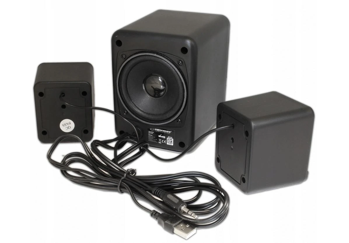 Kompiuterio kolonėlės Garso Sistema - Esperanza EP153 6W USB Balta