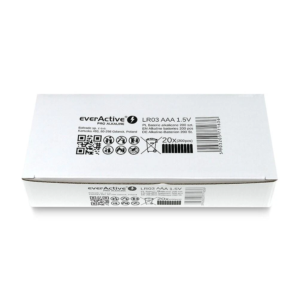 AAA (R3 LR03) Šarminė baterija everActive Pro - 10 vnt