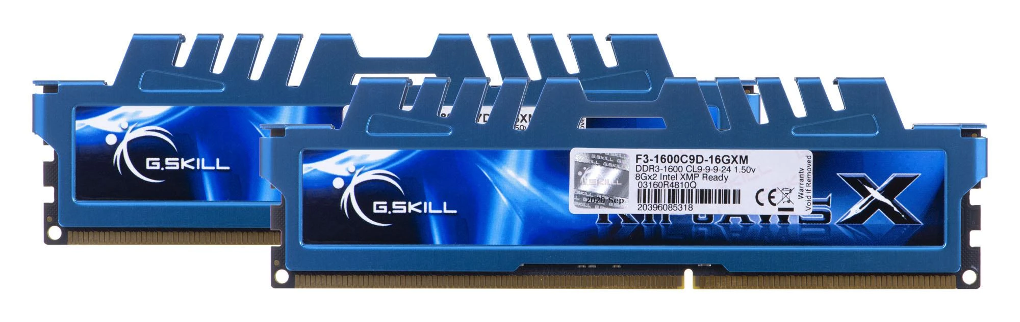 RAM G.Skill 16GB PC3-12800 Kit atminties modulis DDR3 1600 MHz
