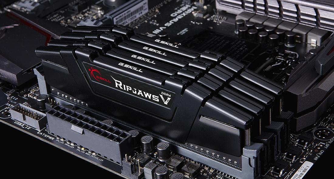 RAM modulis – G.Skill Ripjaws V F4-3600C16Q-64GVKC 64GB DDR4 3600MHz