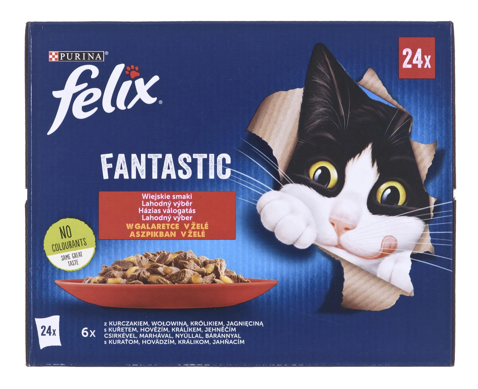 Purina Nestle Drėgnas Kačių Maistas - Felix Fantastic, 24x 85g