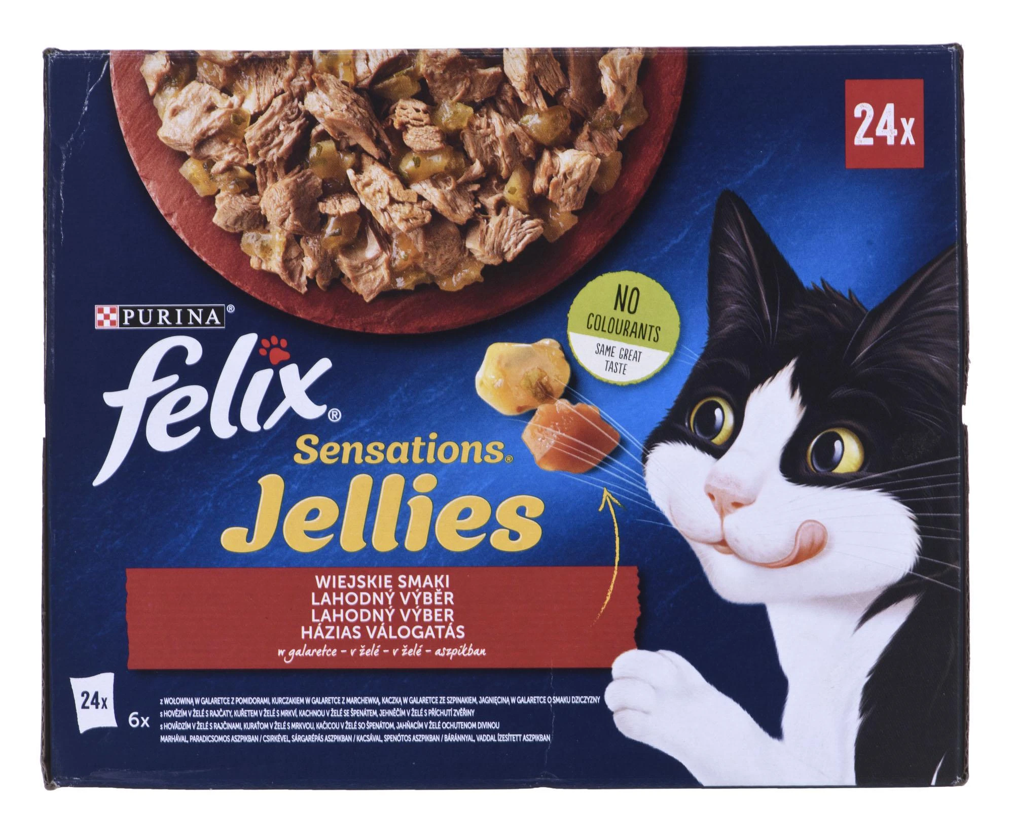Purina Nestle Drėgnas Kačių Maistas - Felix Sensations, 24x 85g