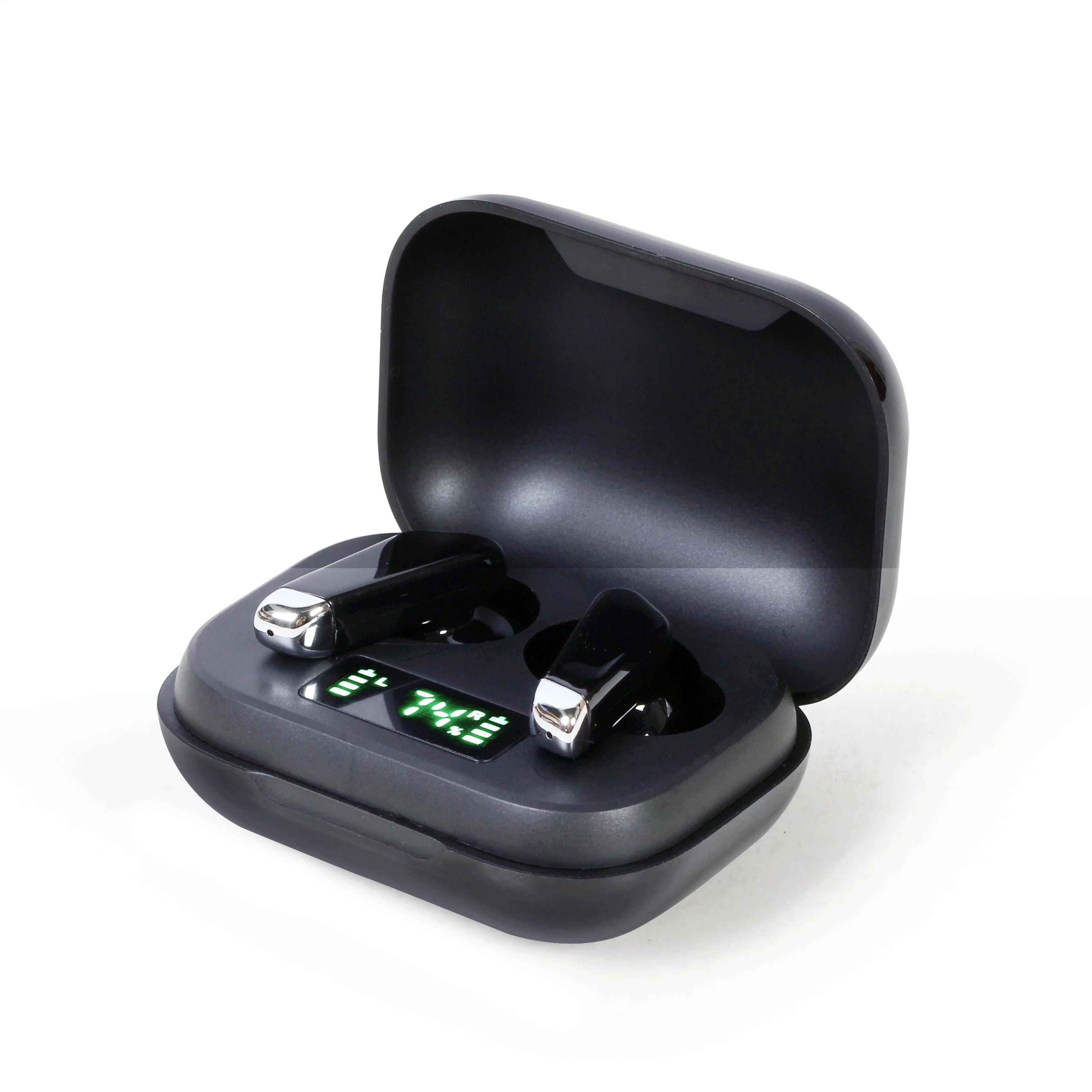 Gembird FitEar-X300B ausinės su įkrovimo dėklu ir ekranu