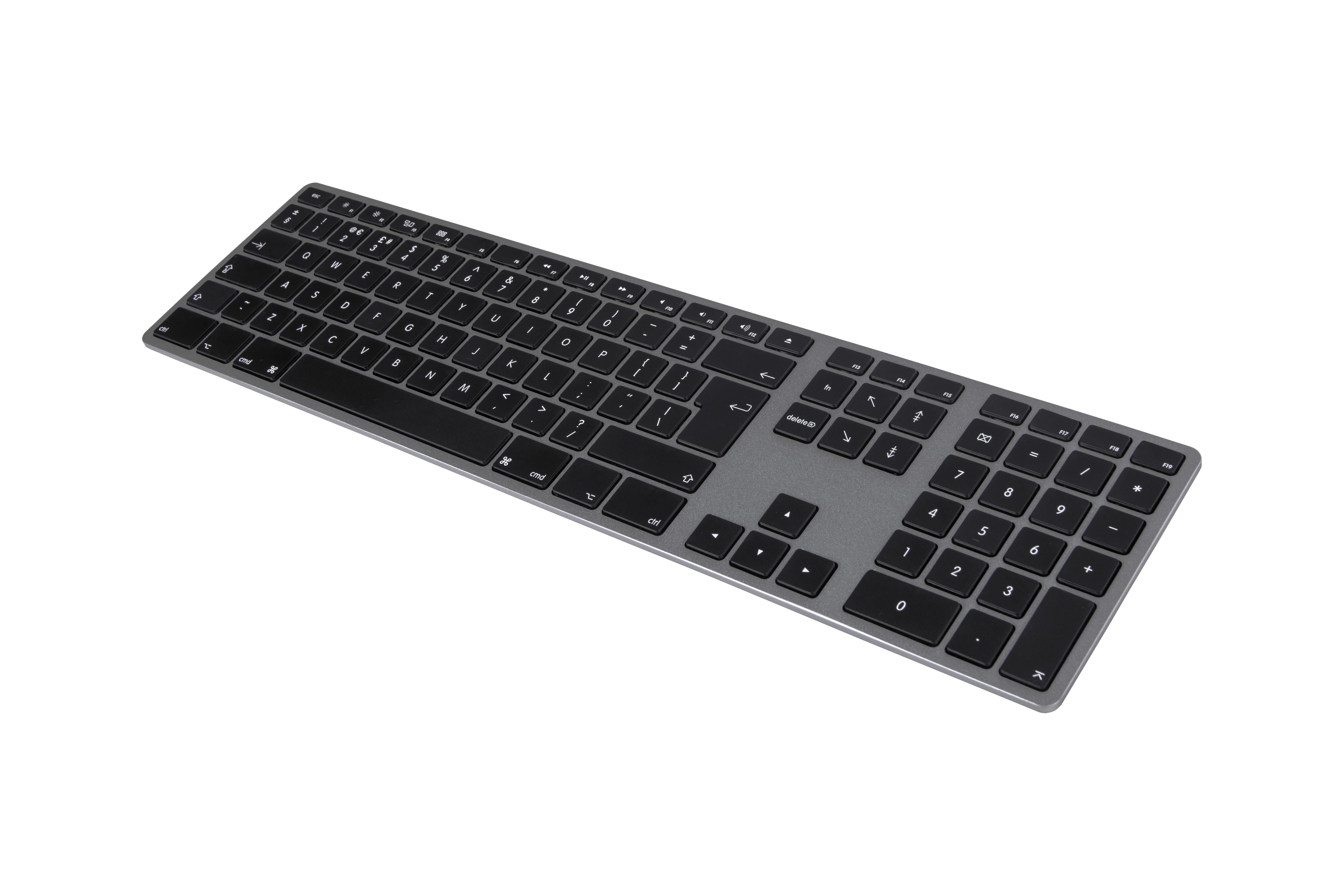 MATIAS Klaviatūra aluminum MAC HUB 2XUSB SPACE GRAY