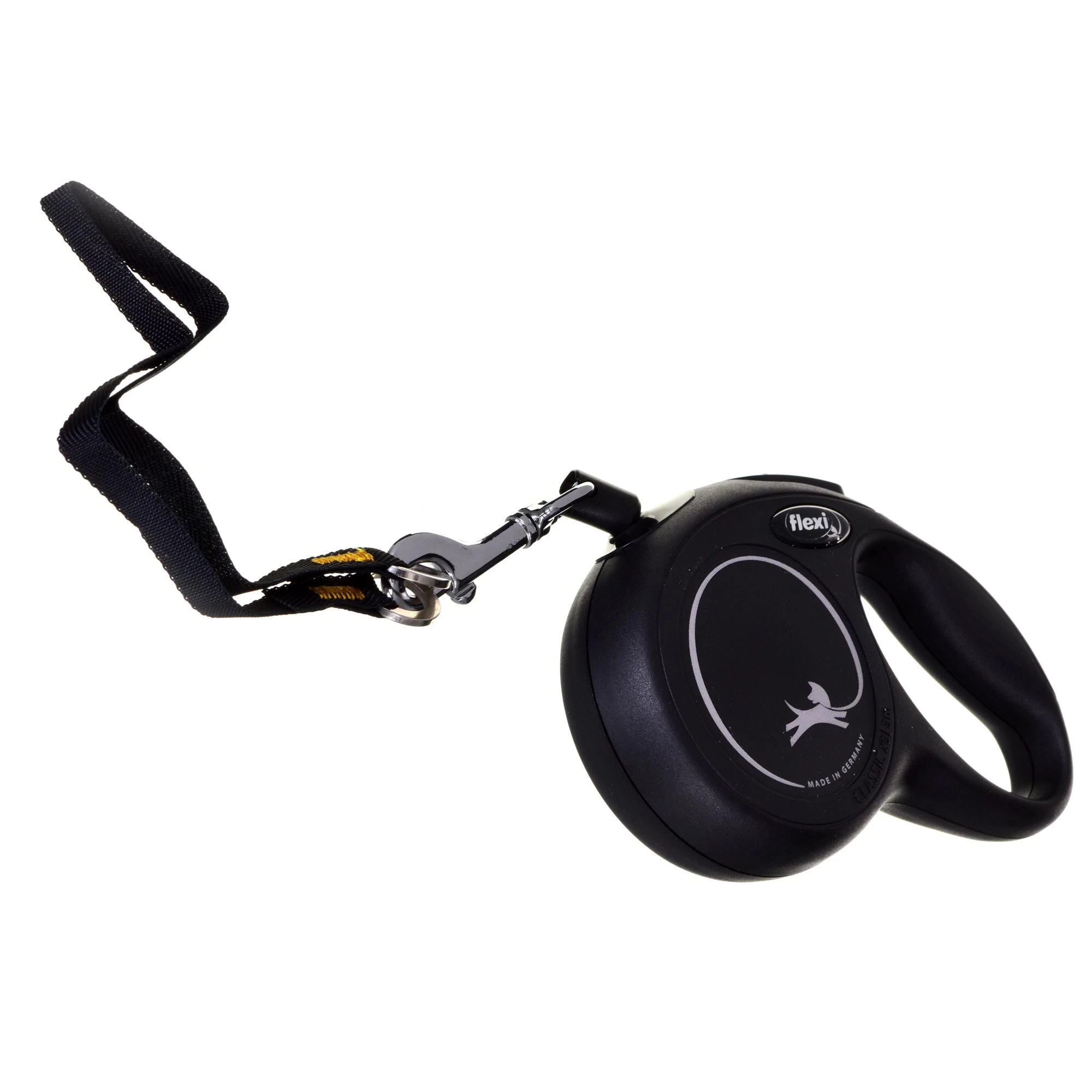 Flexi New Classic XS pavadėlis šunims iki 8kg virvinis 3m juodos spalvos