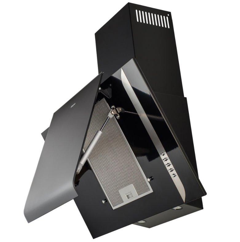 Cooker hood chimney AKPO WK-4 GRAND 50 JUODA ECO (410,8 m3/h, 500mm, juodos spalvos)