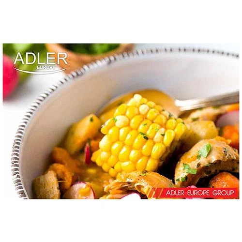 Garų puodas Adler | Baltas | 800 W W | Krepšelių skaičius 3