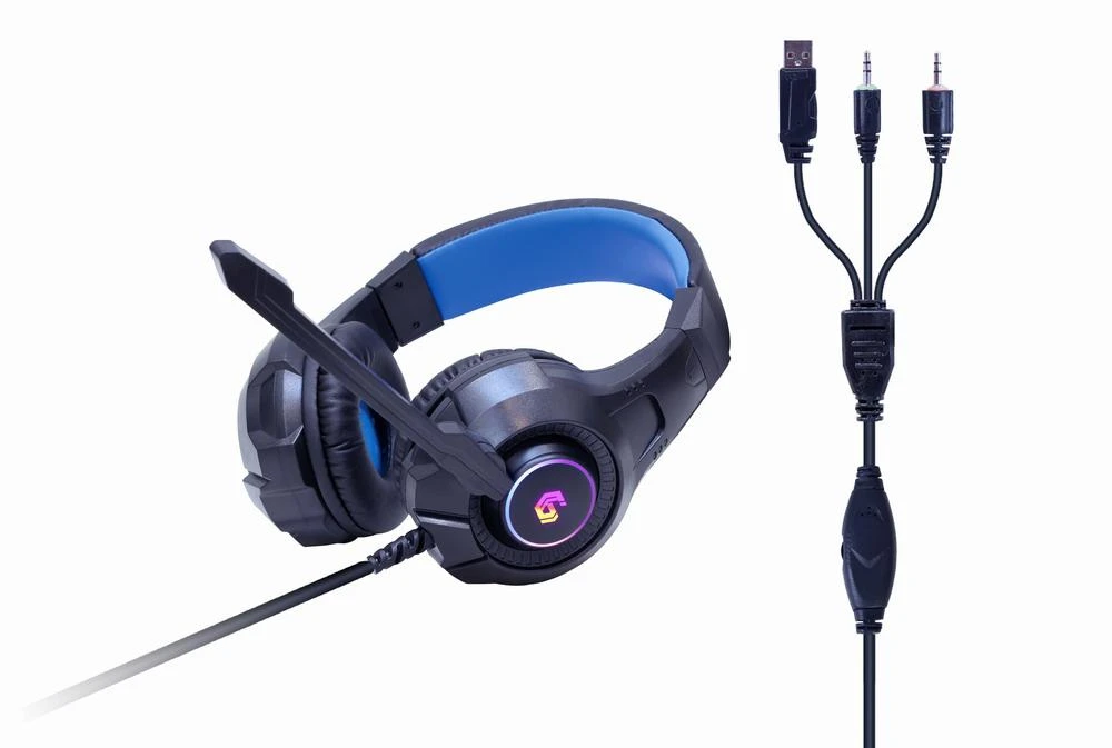 Klaviatūra GEMBIRD 4-in-1 foninio apšvietimo žaidimų rinkinys Ghost US išdėstymas