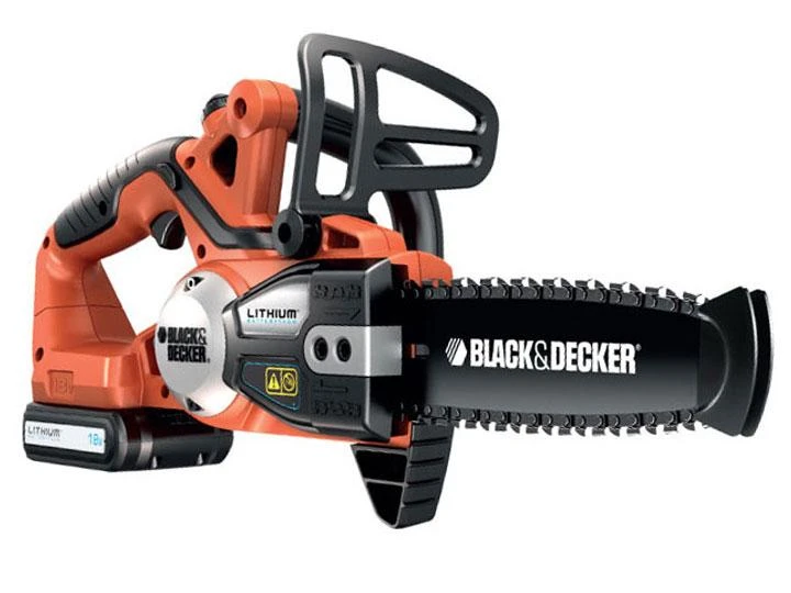Black & Decker Juodas + DECKER AKU grandininis pjūklas. 18V -