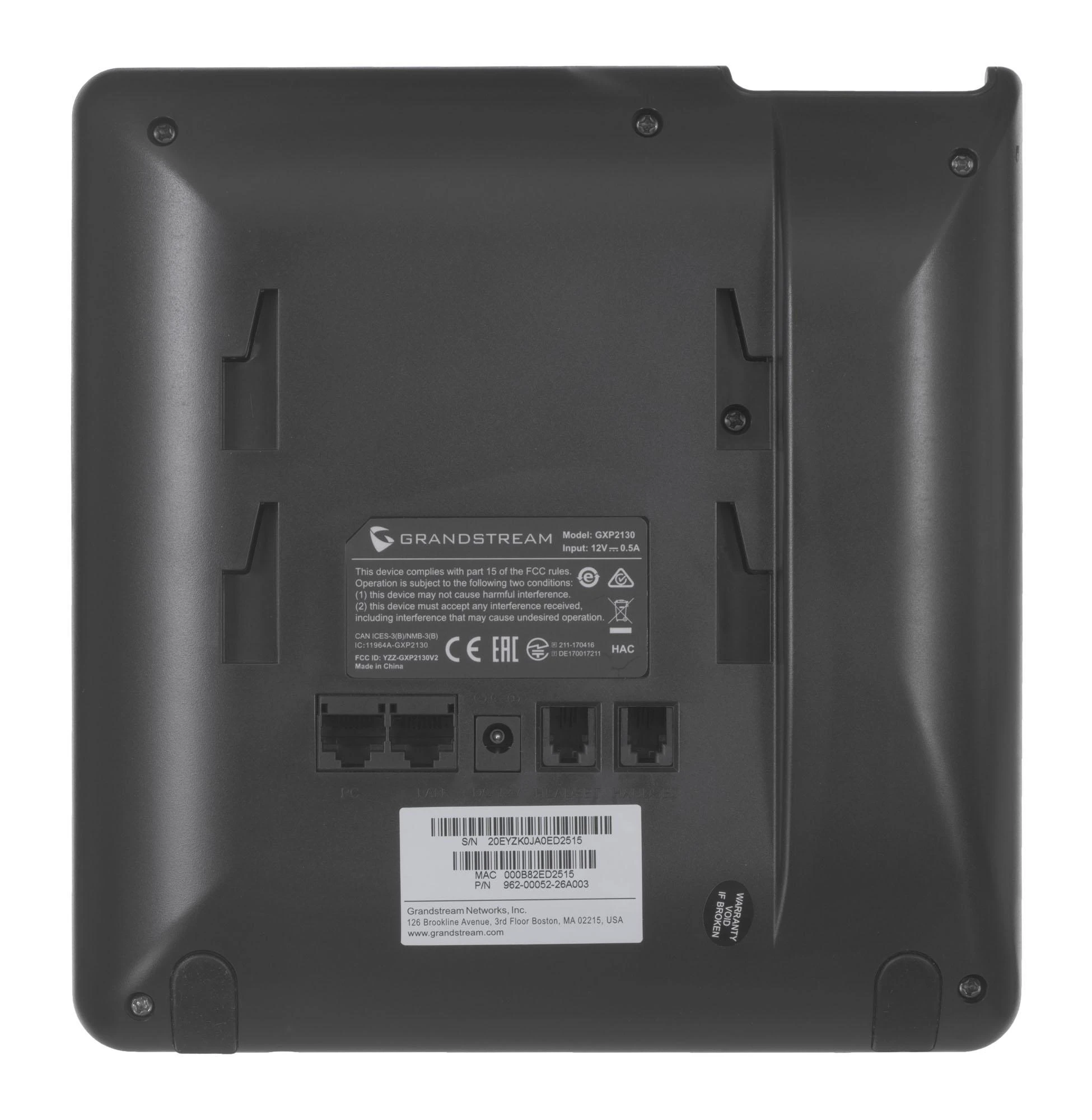Grandstream GXP-2130 V2 VoIP SIP telefonas, spalvotas ekranas,