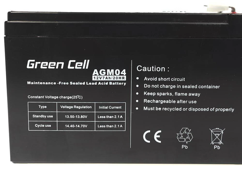 Žalias Cell Žalias CELL Baterija AGM 12V7AH