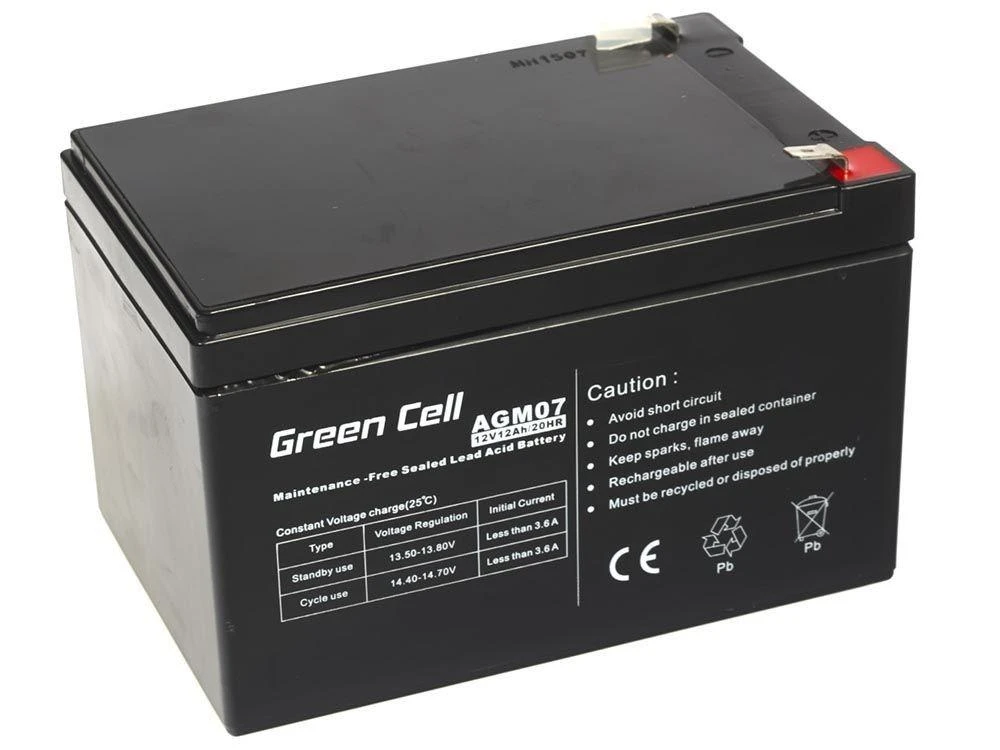 Žalias Cell Žalias CELL Baterija AGM 12V12AH