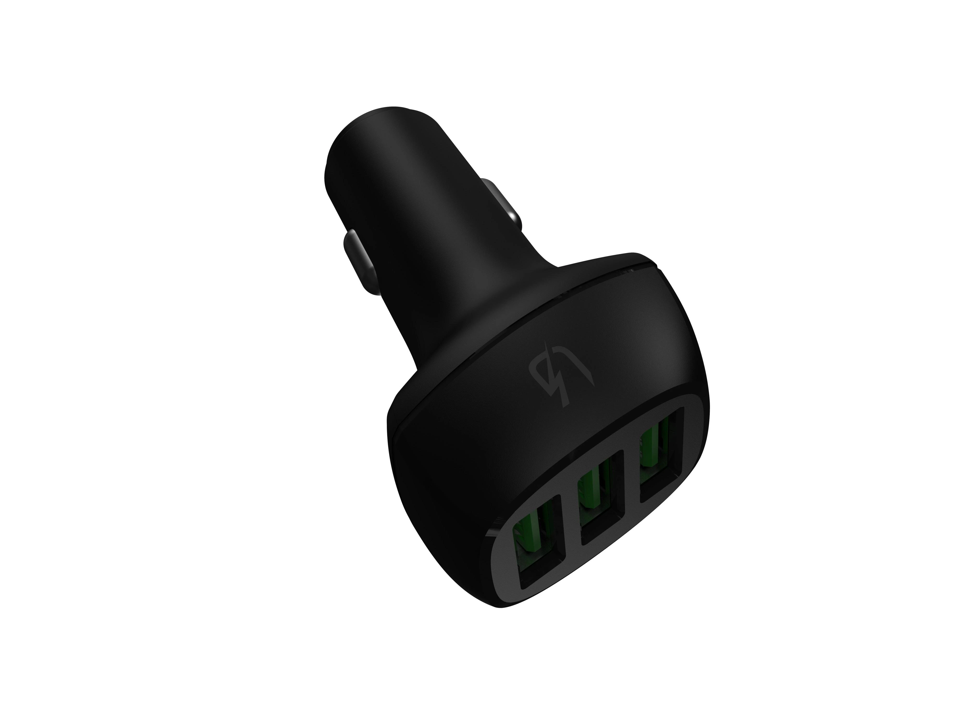 Green Cell Žalias Cell GREENCELL PowerRide 54W 3xUSB 18W automobilinis įkroviklis Ultra Charge