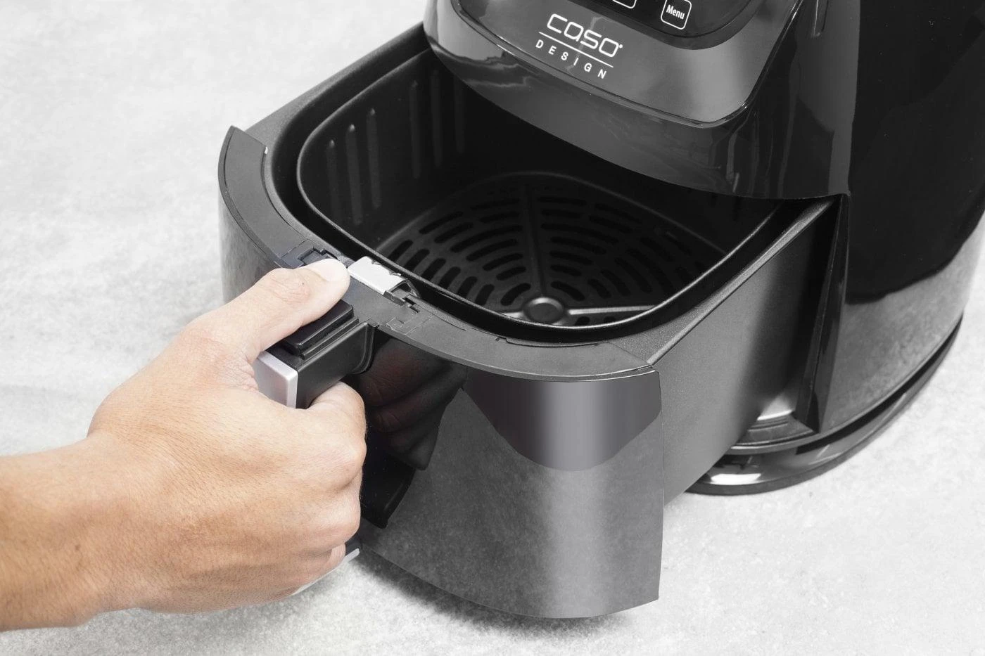 Caso | Oro gruzdintuvė | AF 250 | Galia 1400 W | Talpa 3 L | Karšto oro technologija | Juodas