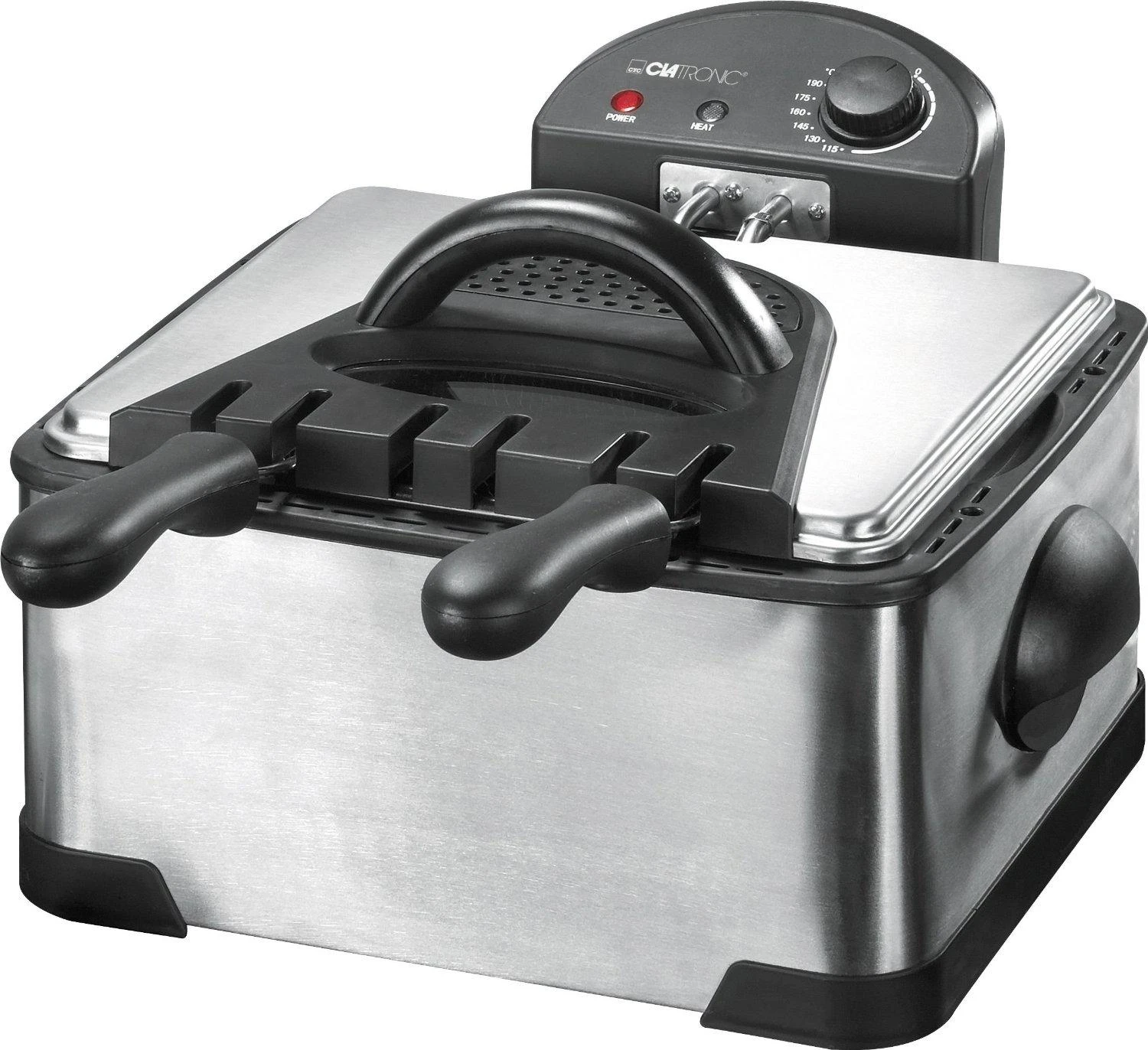 Gruzdintuvė Keptuvė Clatronic FR 3195 (4 l, 2000 W, inox spalvos)