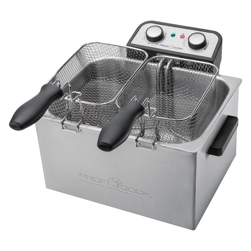 Gruzdintuvė Clatronic ProfiCook PC-FR 1038 dviguba atskira 3000 W Sidabrinė