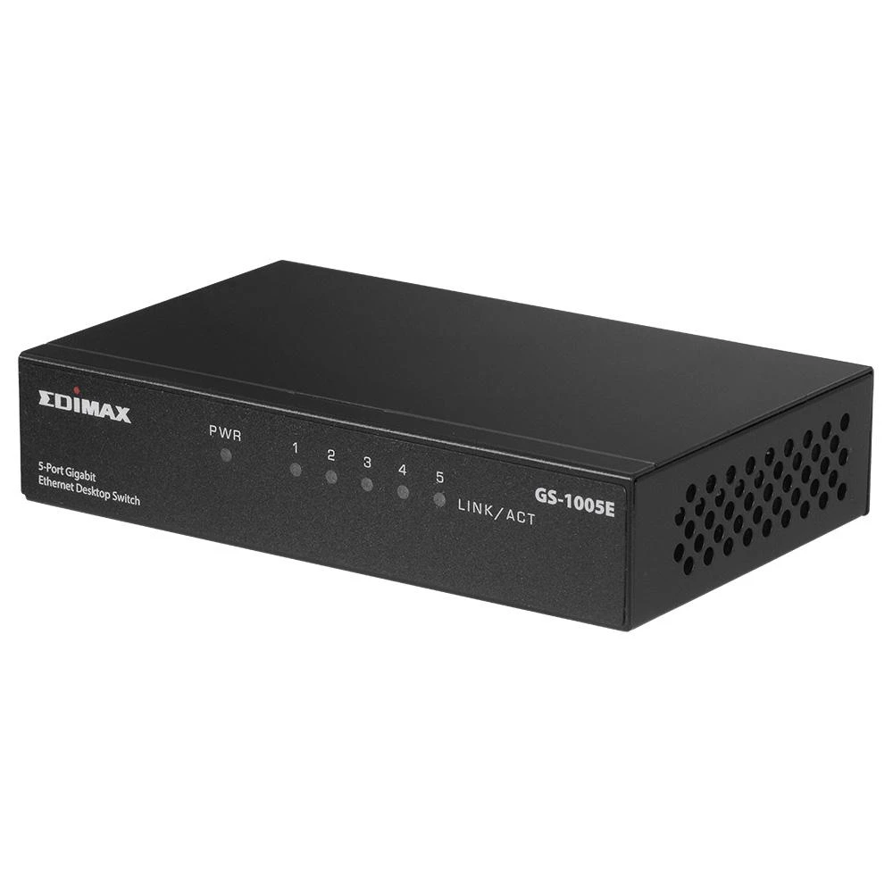 Šakotuvas EDIMAX 10/100/1000Mbps nevaldomas eterneto stalinio kompiuterio jungiklis metalinis