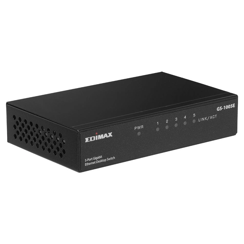 Šakotuvas EDIMAX 10/100/1000Mbps nevaldomas eterneto stalinio kompiuterio jungiklis metalinis