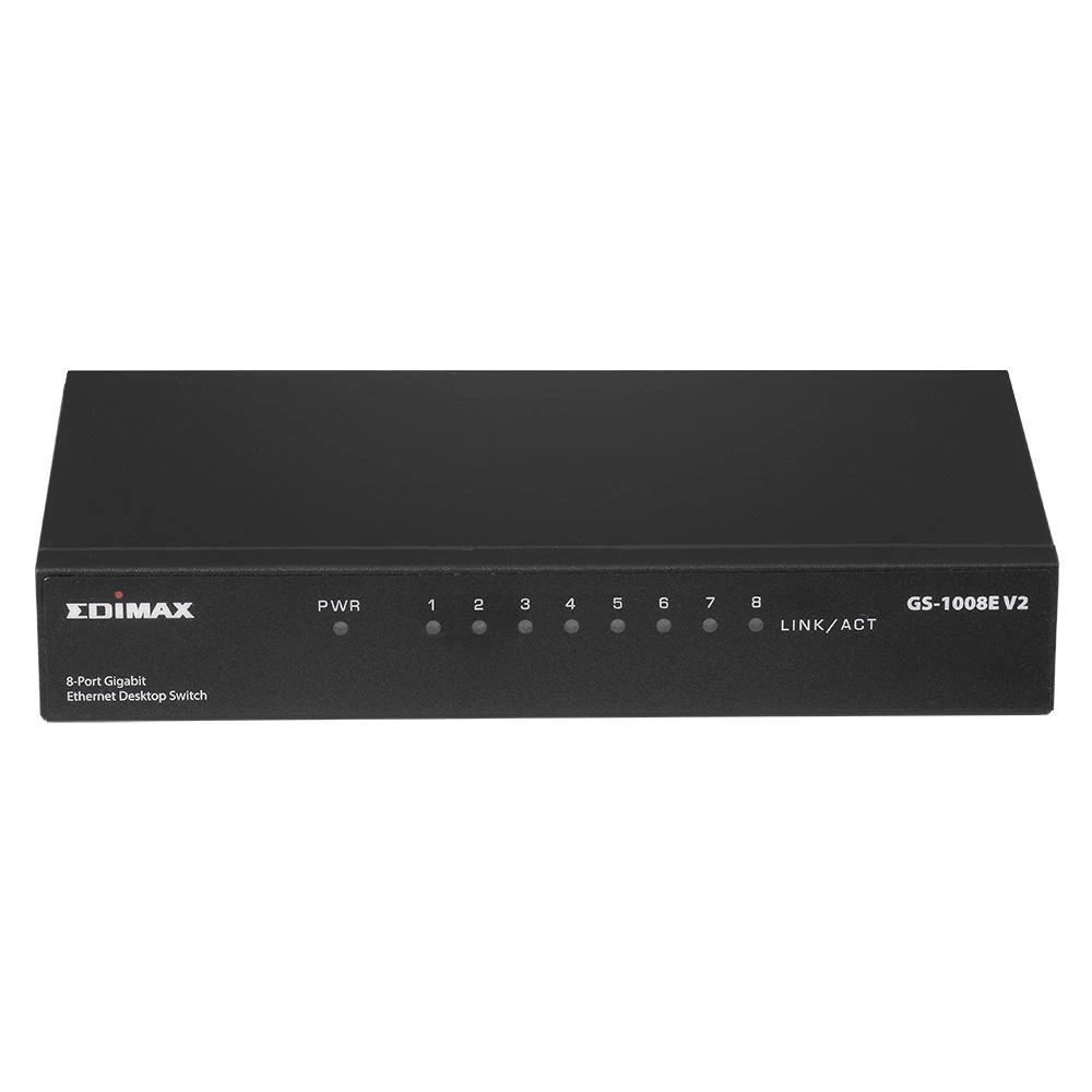 Šakotuvas EDIMAX 8 prievadų Gigabit Ethernet jungiklis GS-1008E