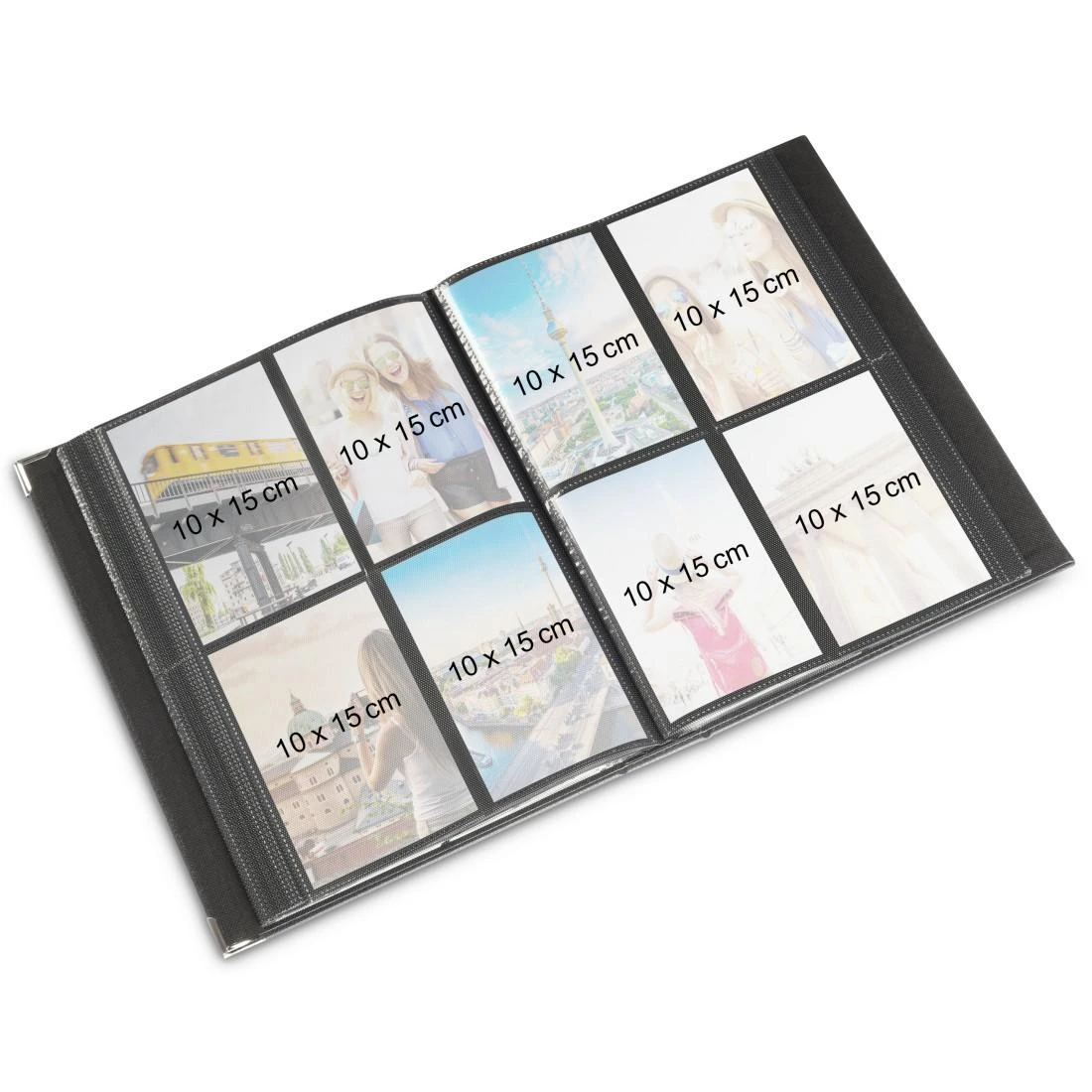 Nuotraukų albumas Hama New York City Slip-In 25x34cm, 400 nuotraukų, juodas