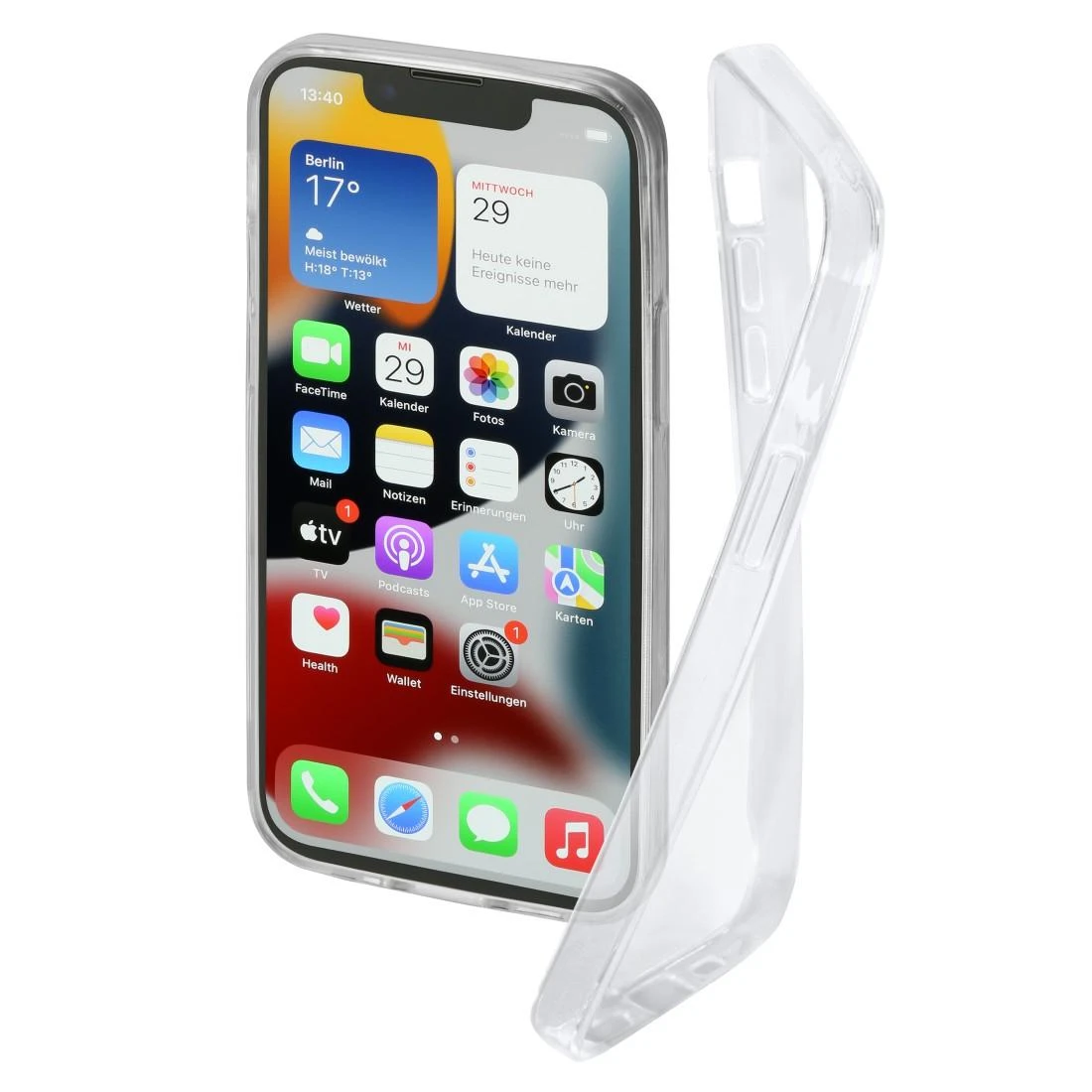 Hama Crystal Clear GSM DĖKLAS IPHONE 13 MINI, SKAIDRUS