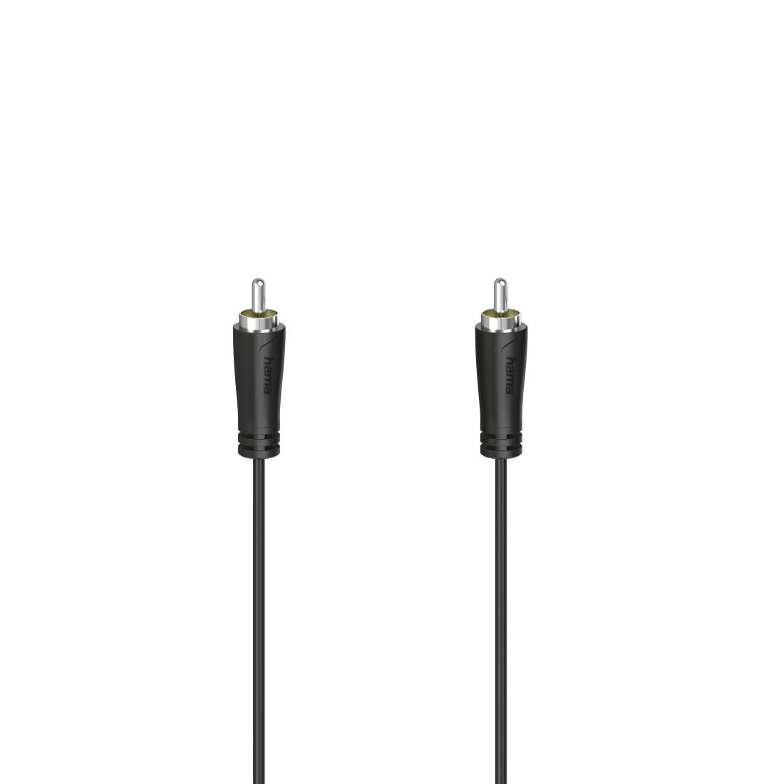 Hama skaitmeninis garso kabelis RCA, 3 m, juodas