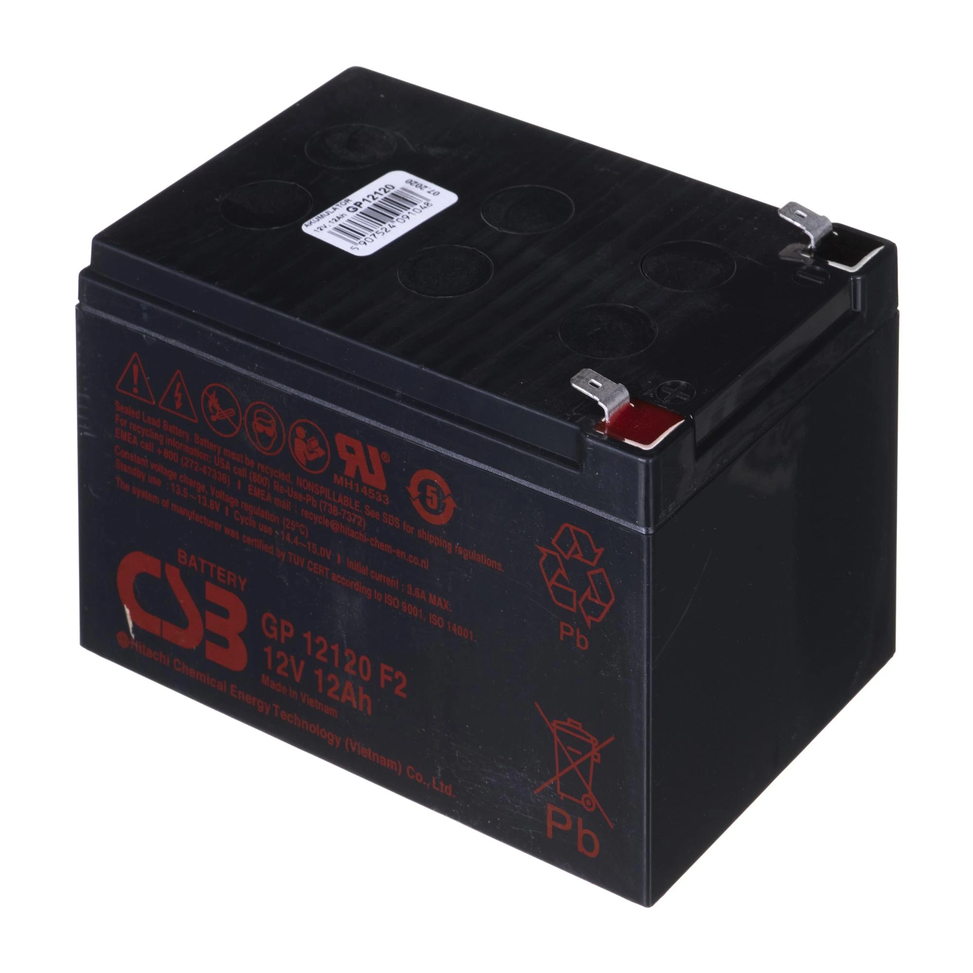 CSB GP12120 F2 CSB akumuliatorius GP12120F2 12V/12Ah