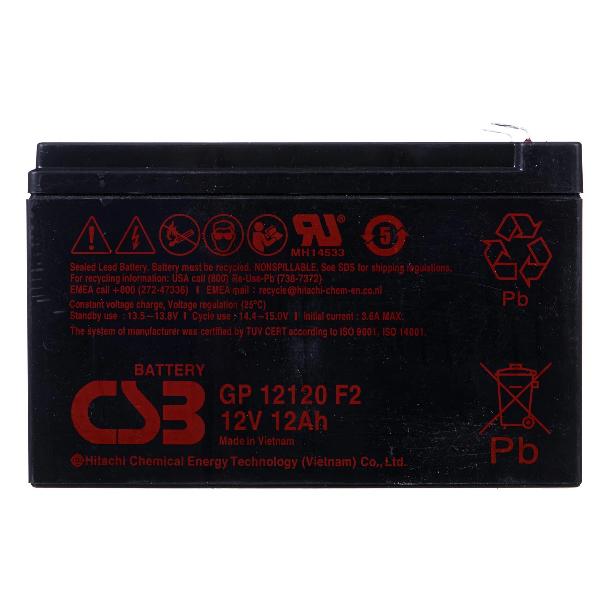 CSB GP12120 F2 CSB akumuliatorius GP12120F2 12V/12Ah
