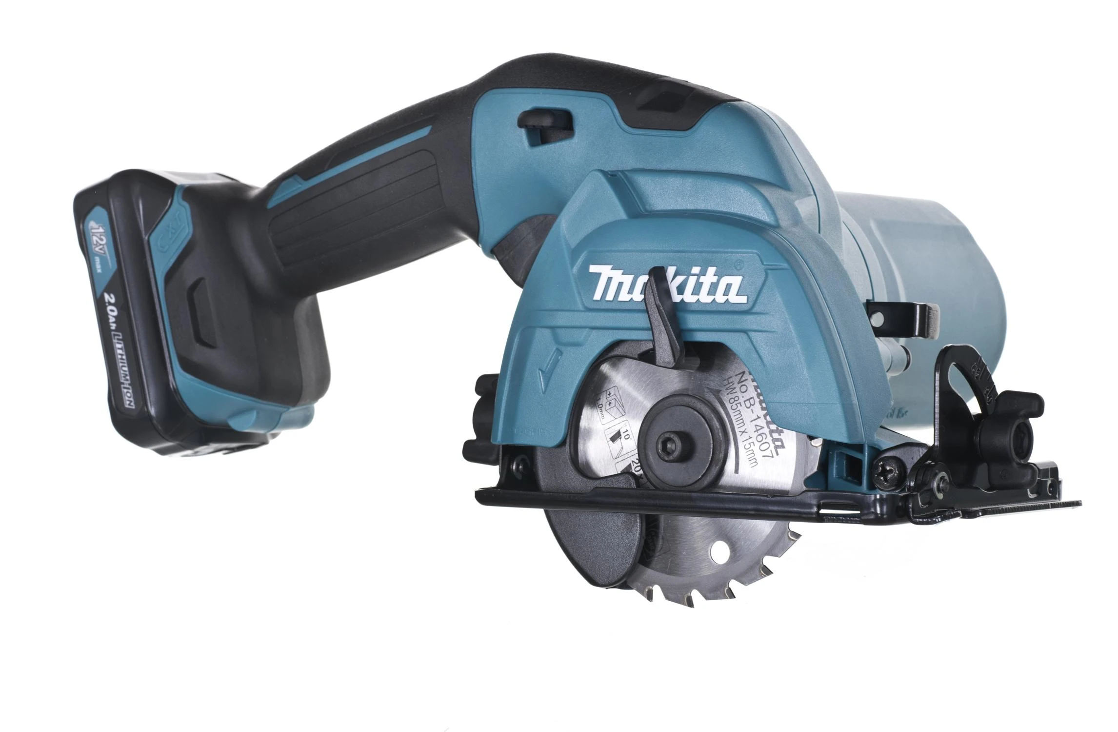 Akumuliatorinis diskinis pjūklas Makita HS301DSAE; 12 V; 2x2,0 Ah akum.