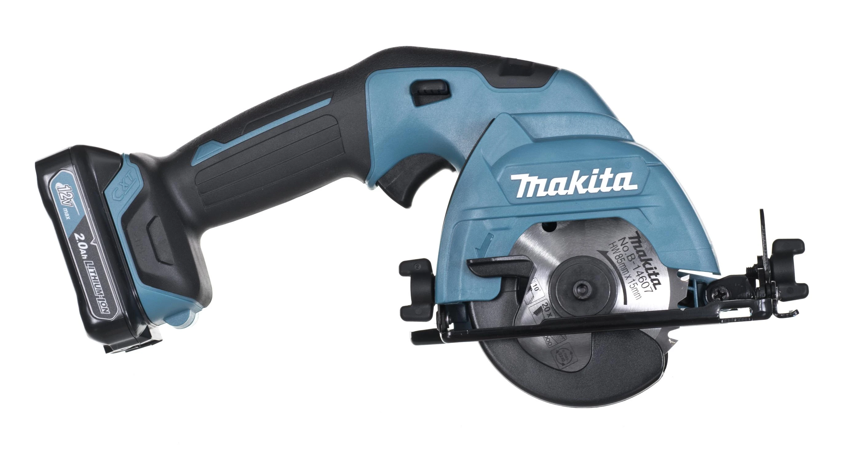 Akumuliatorinis diskinis pjūklas Makita HS301DSAE; 12 V; 2x2,0 Ah akum.