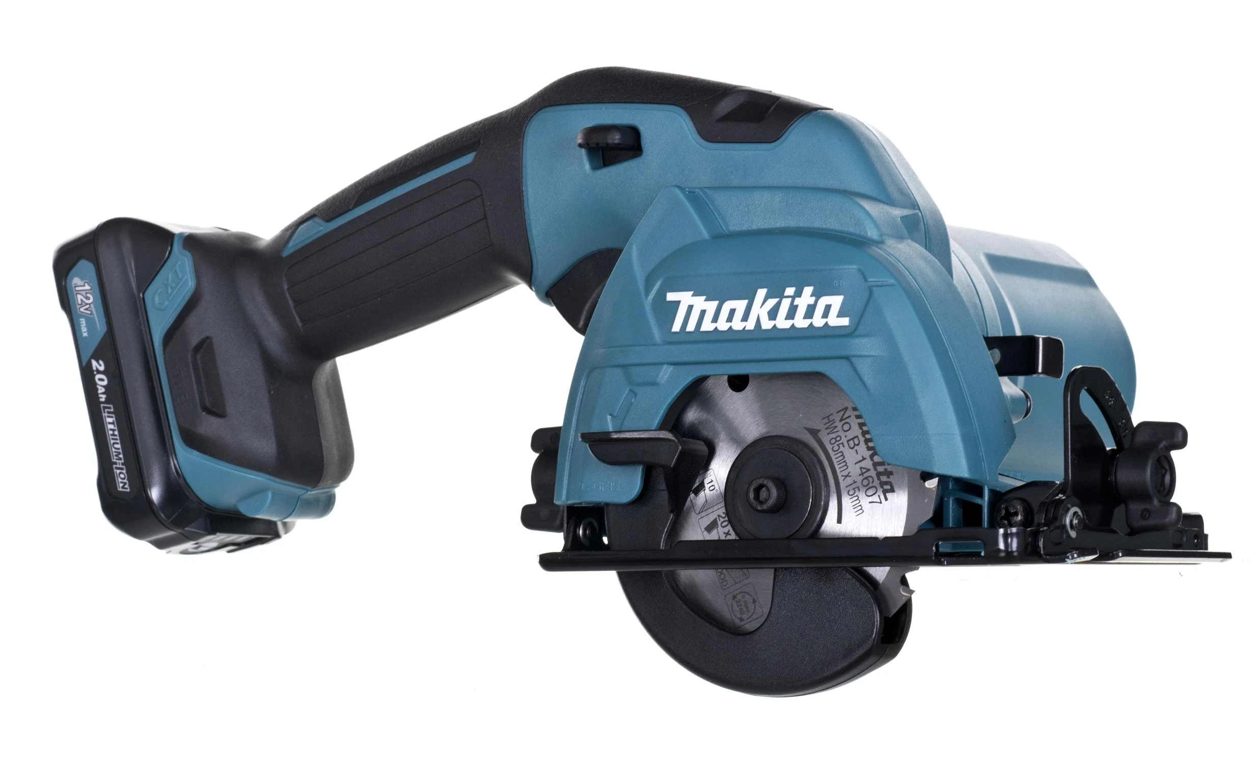 Akumuliatorinis diskinis pjūklas Makita HS301DSAE; 12 V; 2x2,0 Ah akum.
